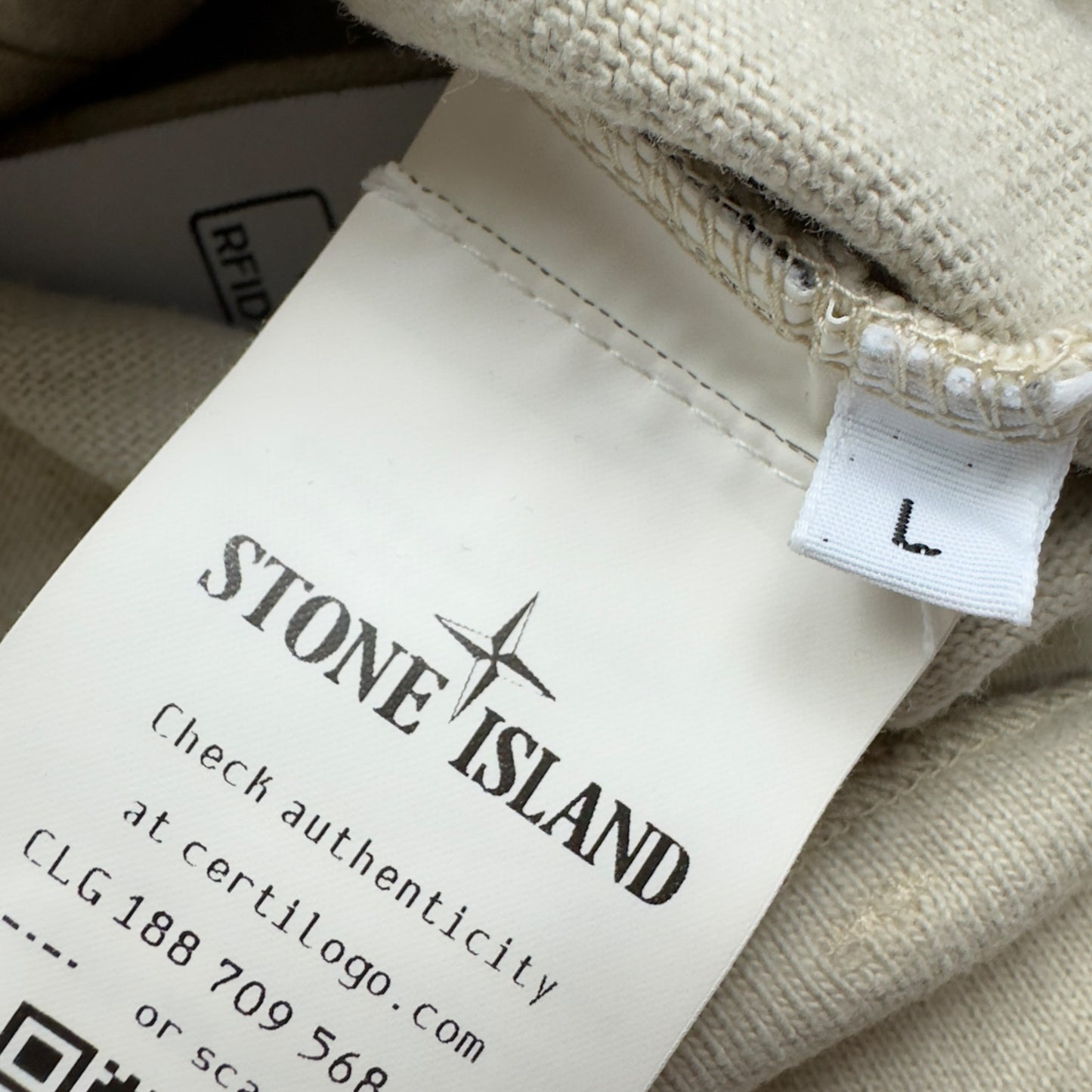 S/S 23 Stone Island Beige Ghost Sweater