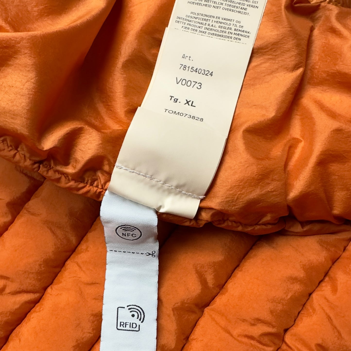 S/S 23 Stone Island Loom Woven Down Chambers R-Nylon Down TC - Orange