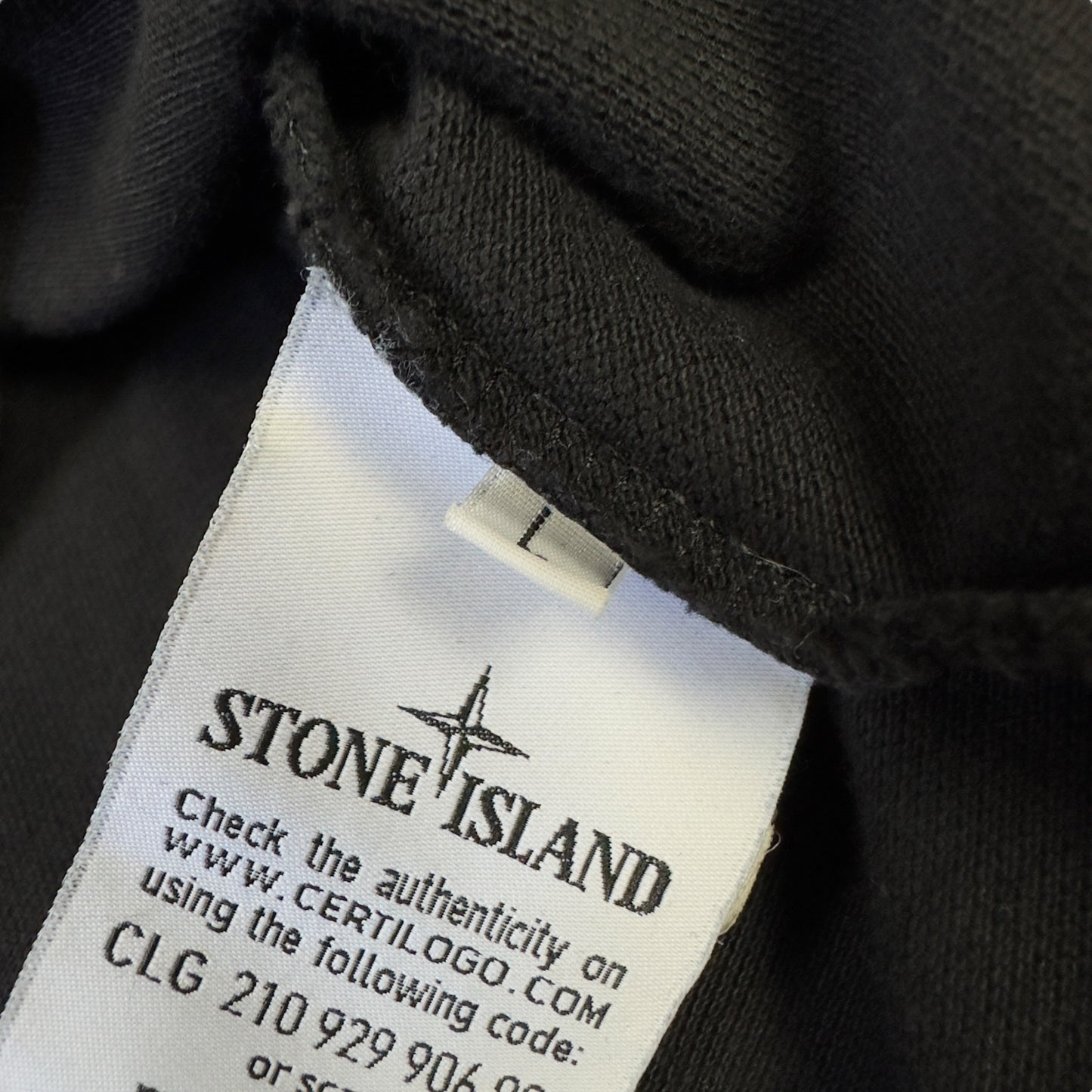 S/S 17 Stone Island Long Sleeve Polo - Black