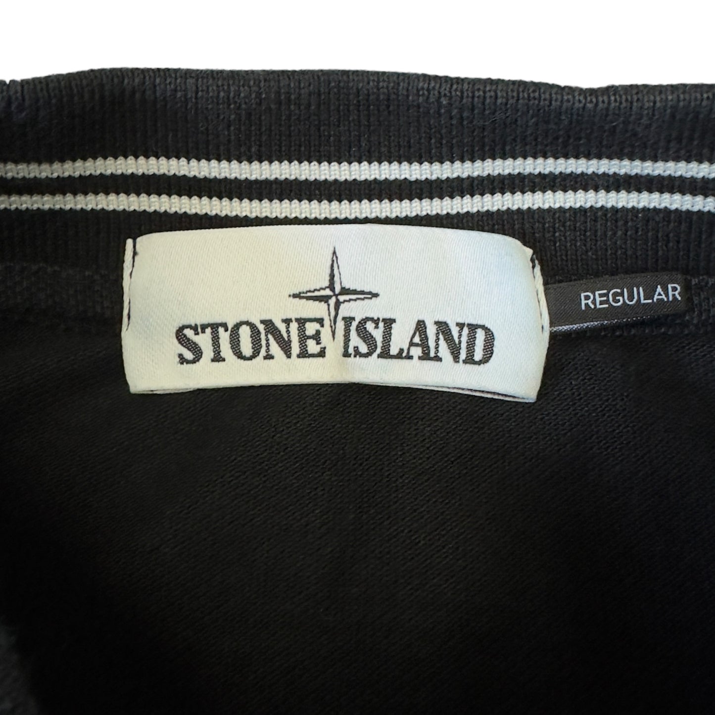S/S 17 Stone Island Long Sleeve Polo - Black