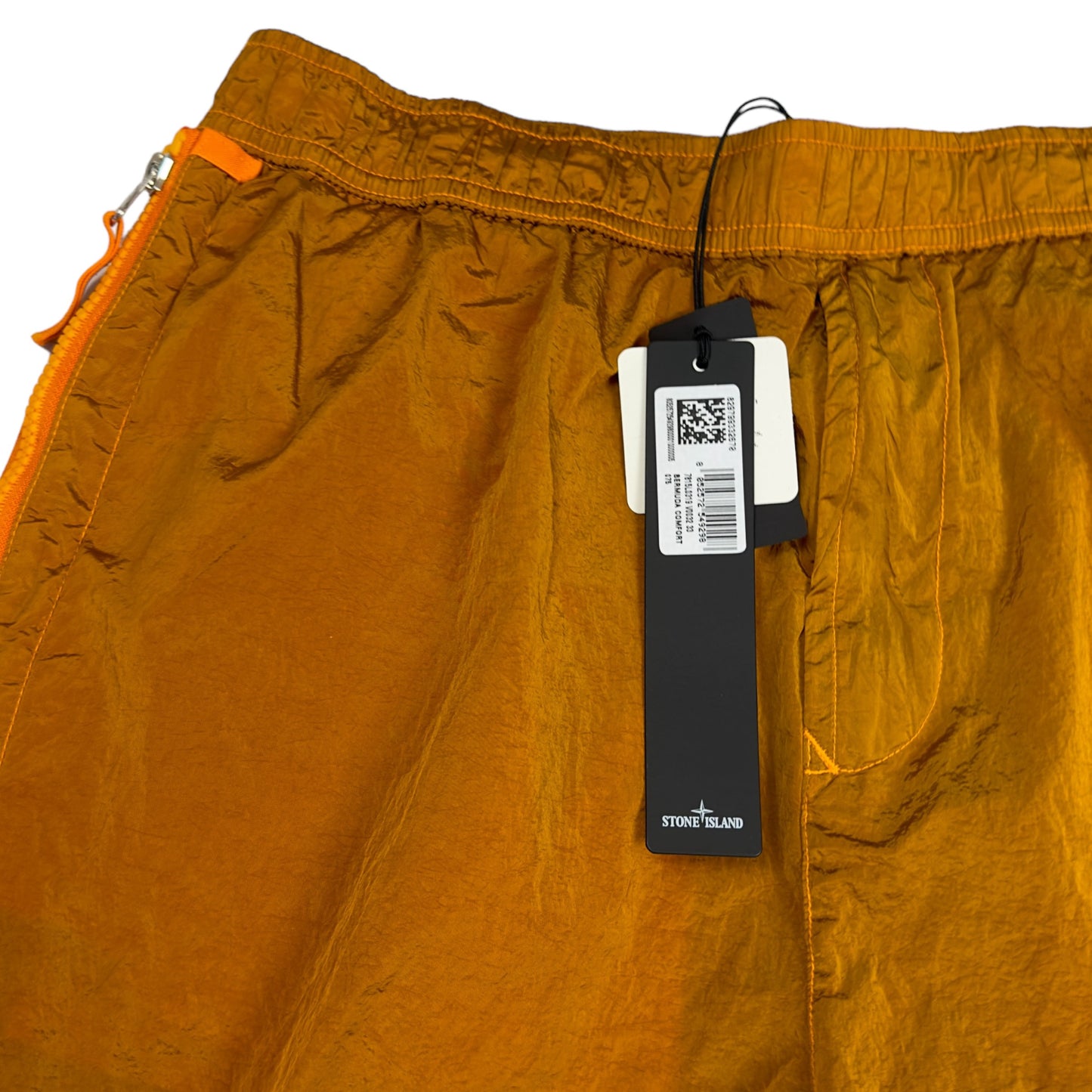 S/S 23 Stone Island Nylon Metal Bermuda Shorts - 33 Comfort Orange