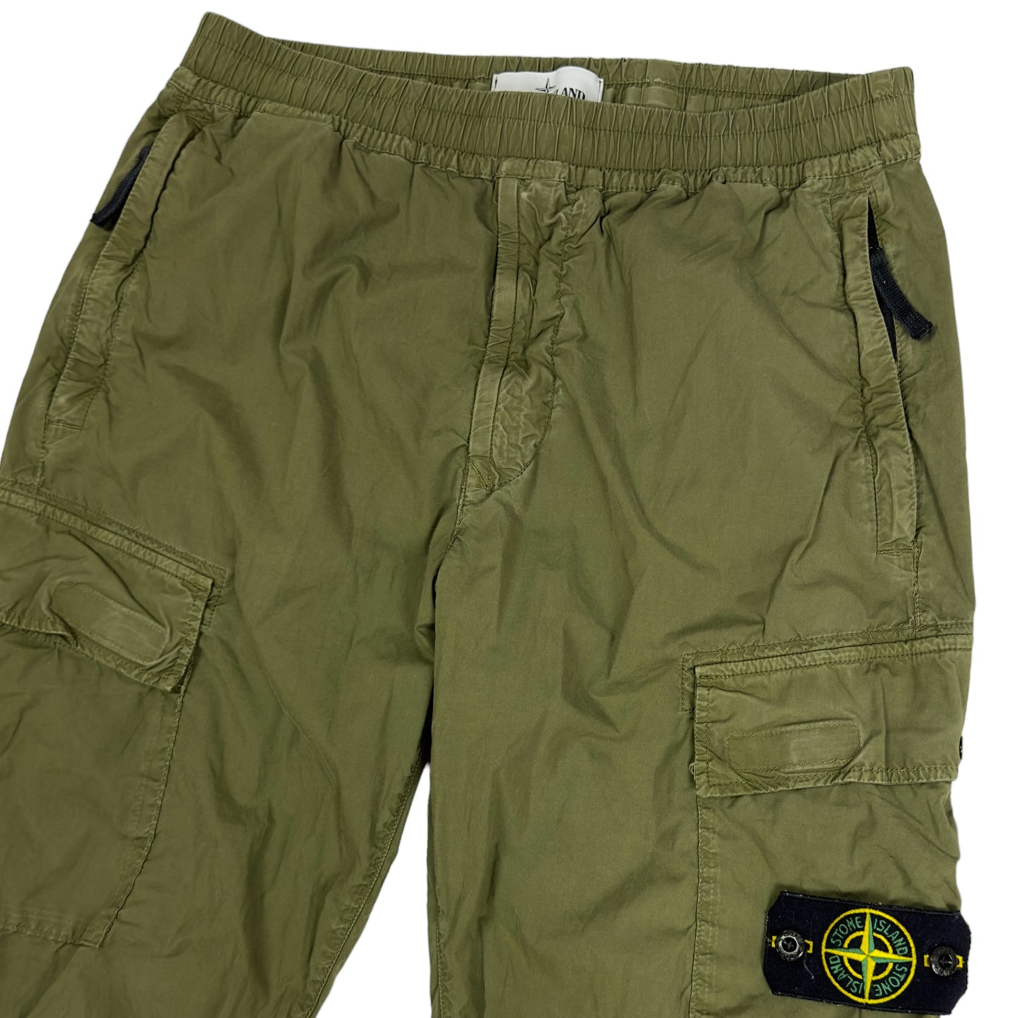 S/S 21 Stone Island Stretch Cotton Cargo Shorts