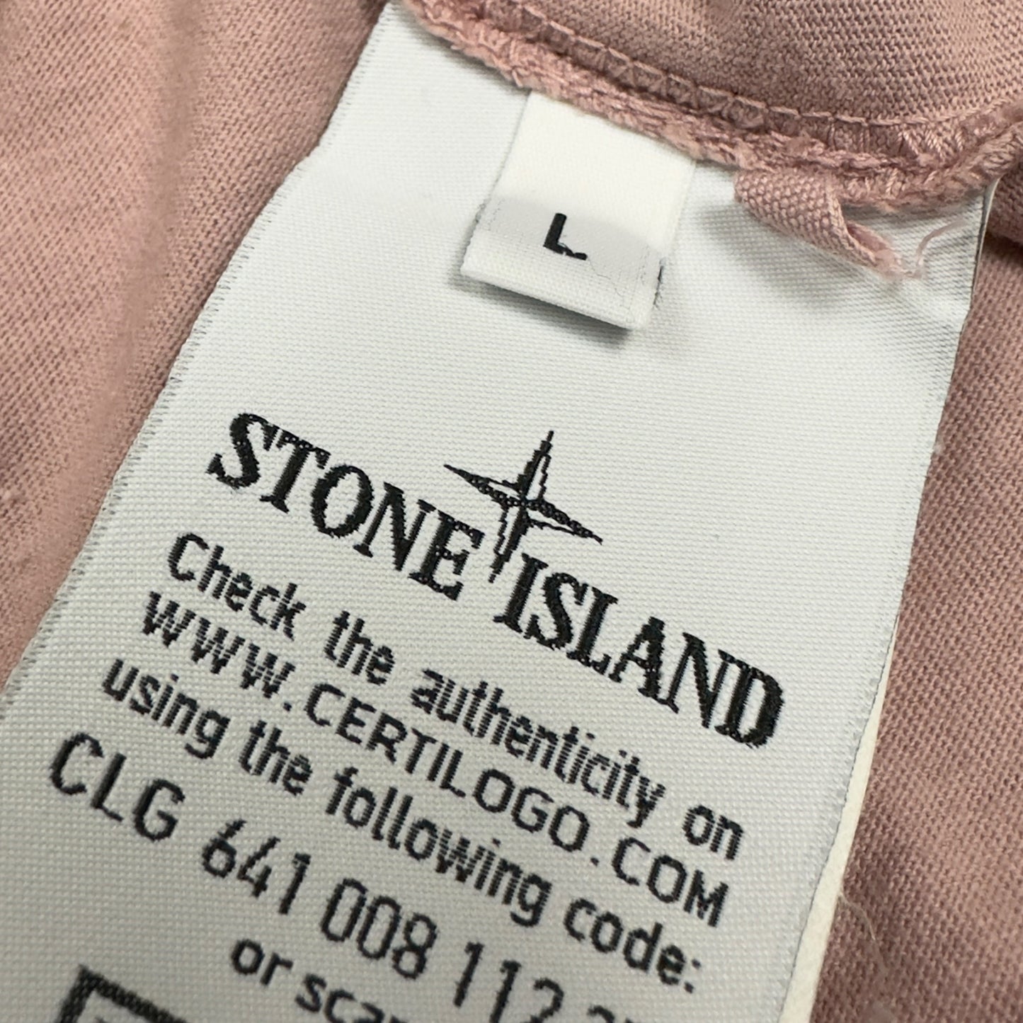 A/W 16 Stone Island Logo T-Shirt - Dusty Pink