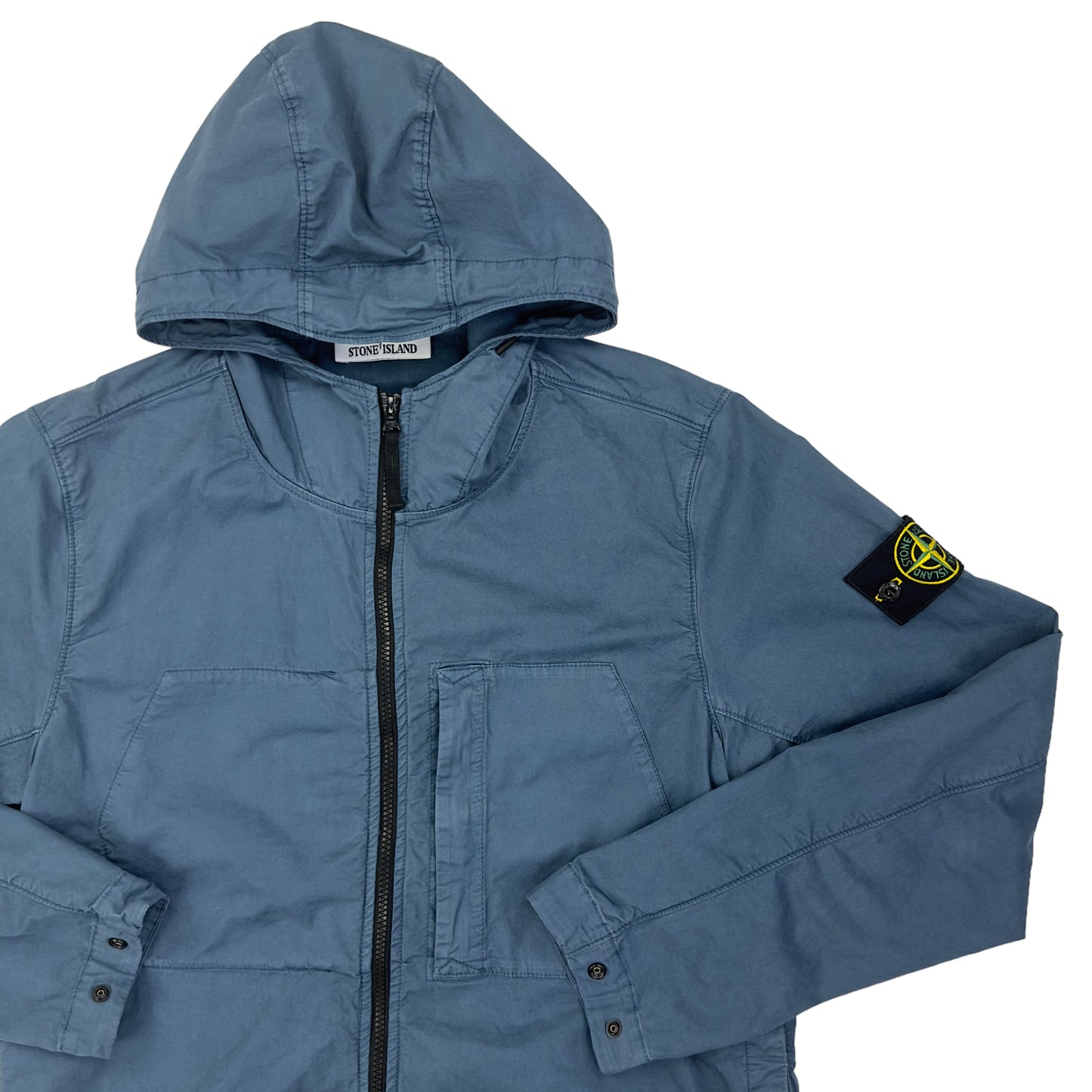 S/S 23 Stone Island Supima Cotton Twill Stretch-TC Hooded Jacket