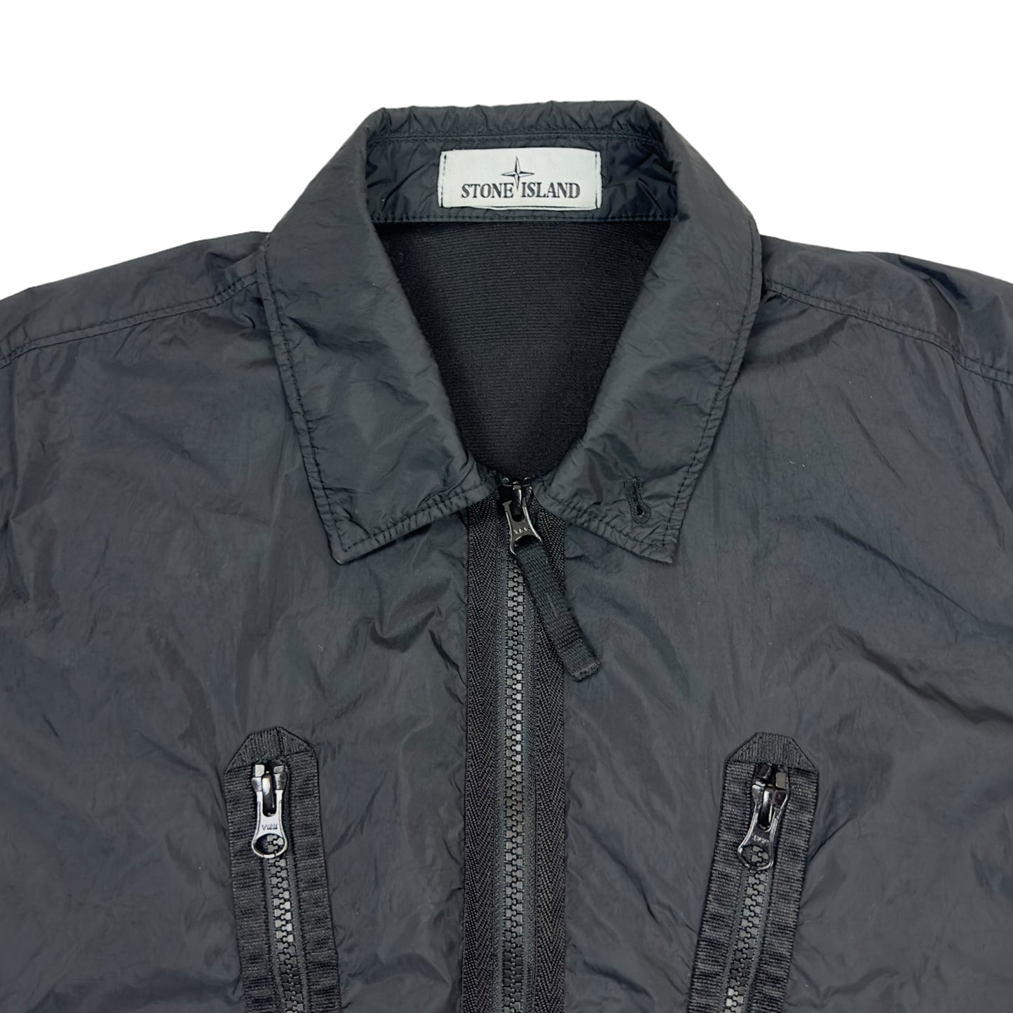 A/W 21 Stone Island Nylon Overshirt - Black