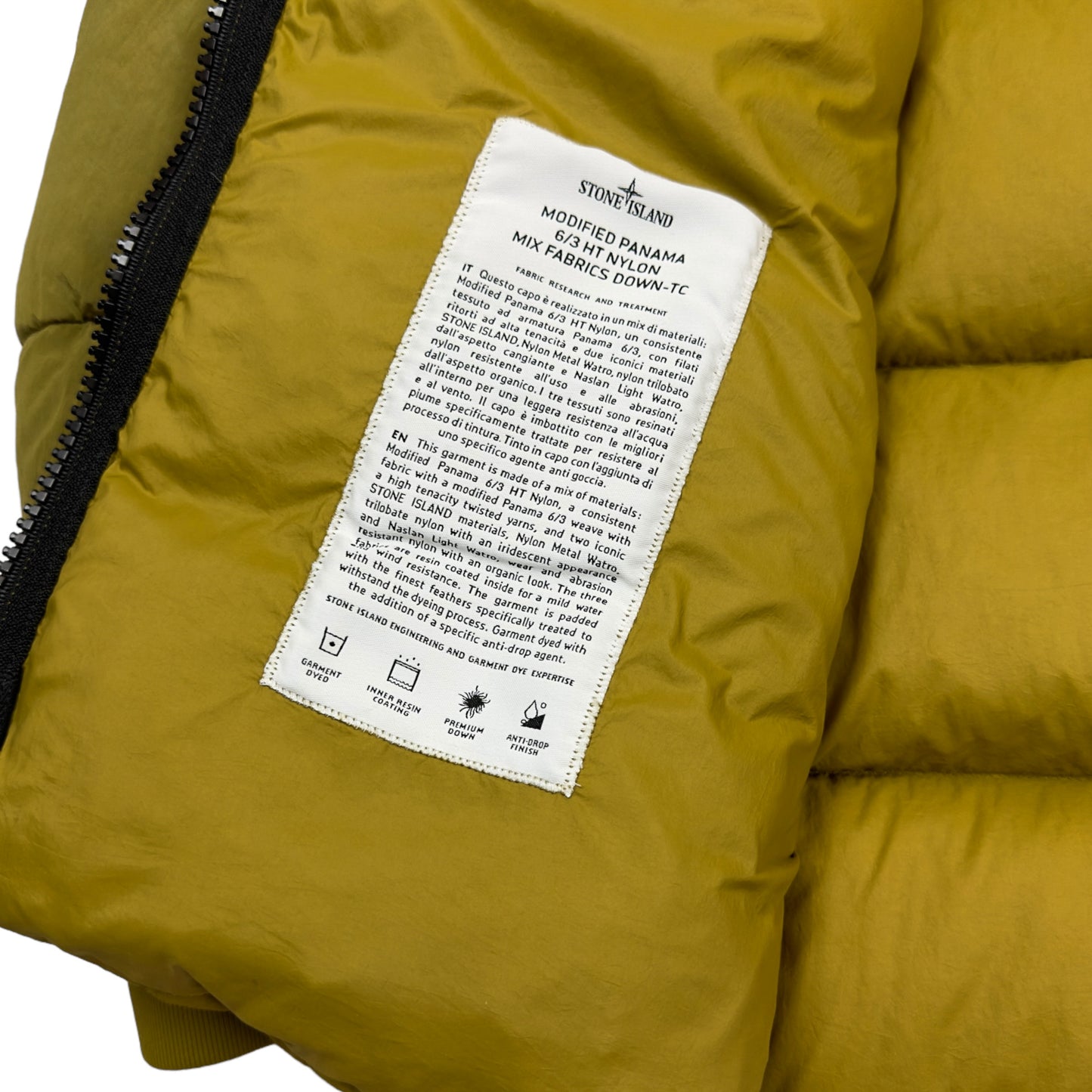 A/W 21 Stone Island Modified Panama 6/3 HT Nylon Mix Fabrics Down-TC