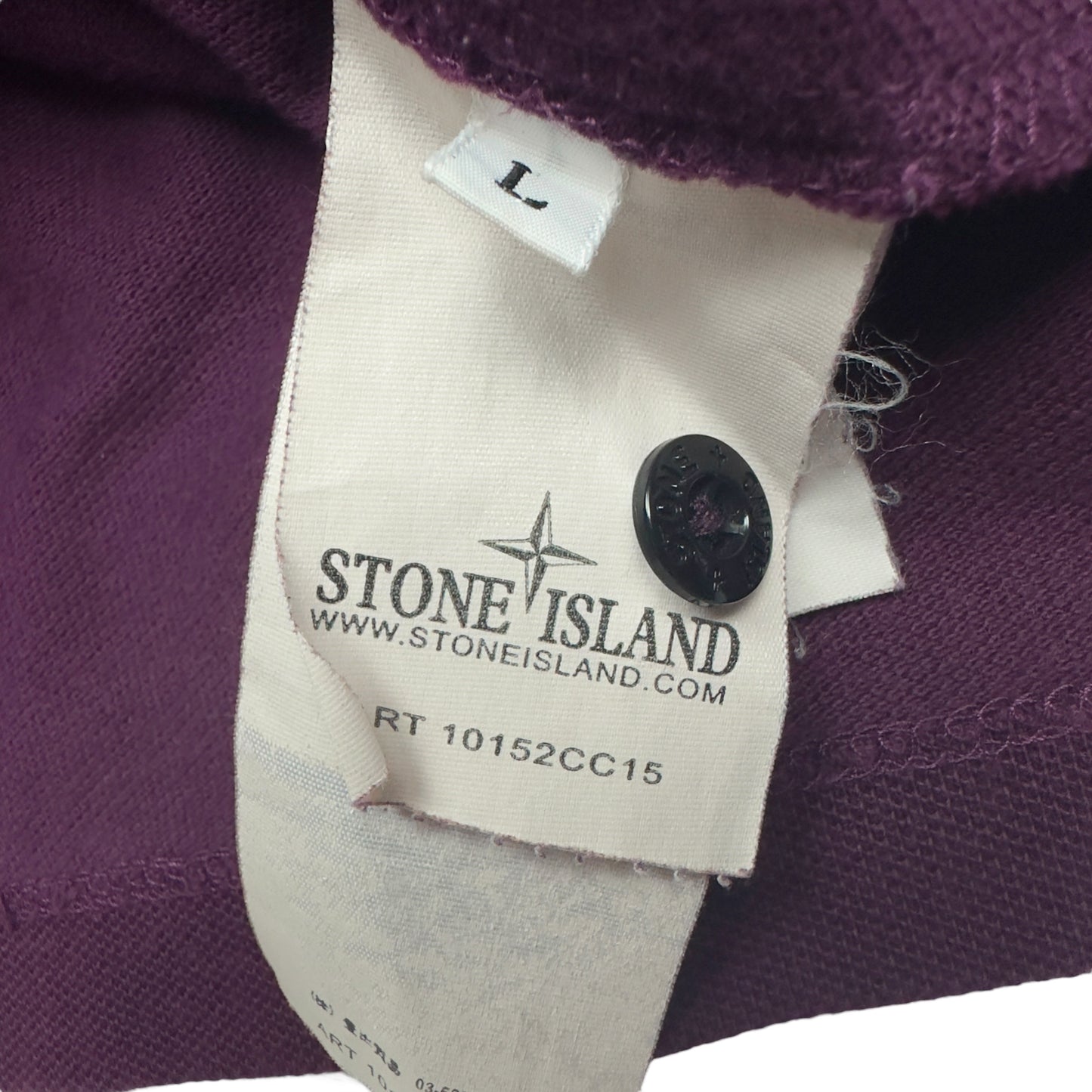 Stone Island Long Sleeve Polo Shirt - Dark Purple