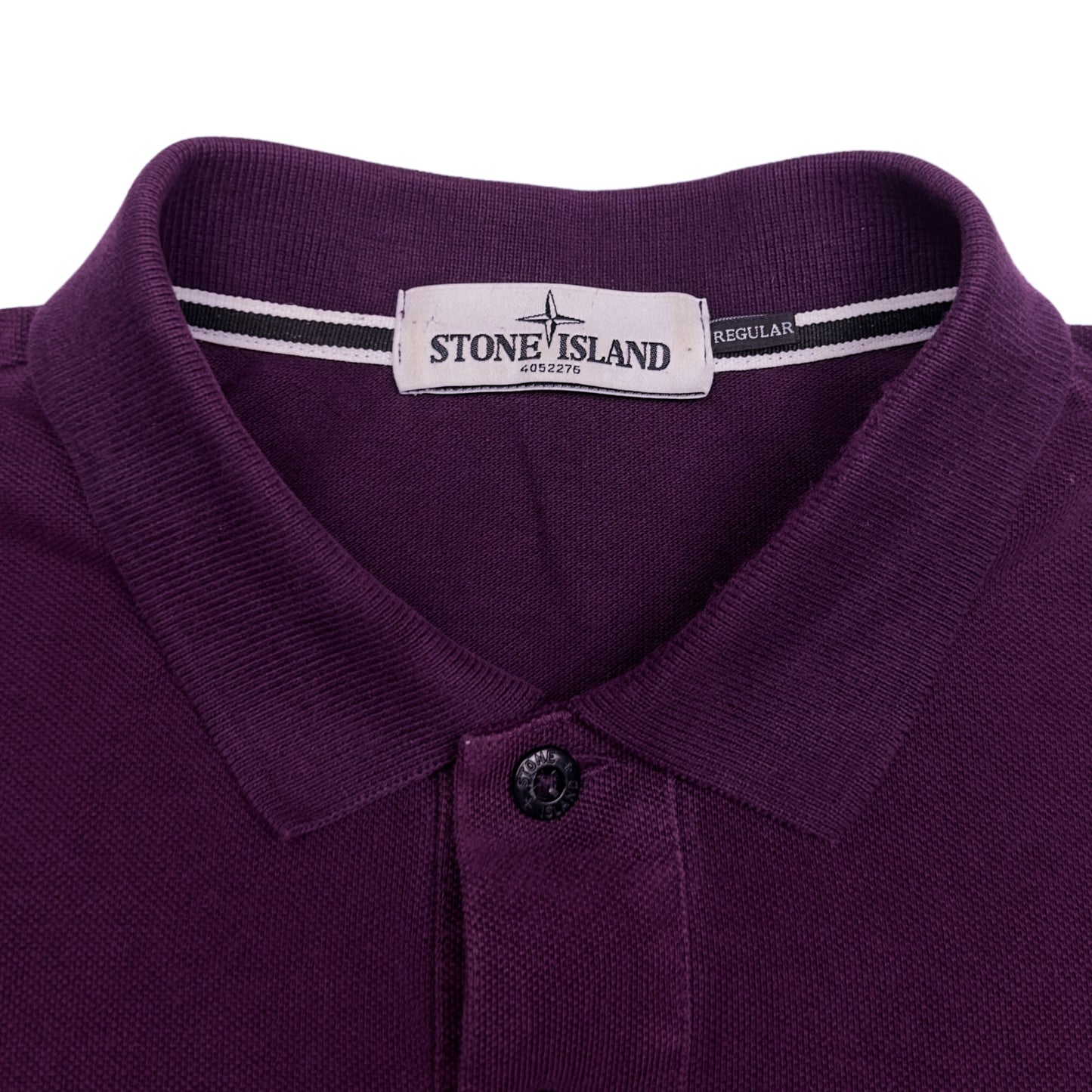 Stone Island Long Sleeve Polo Shirt - Dark Purple