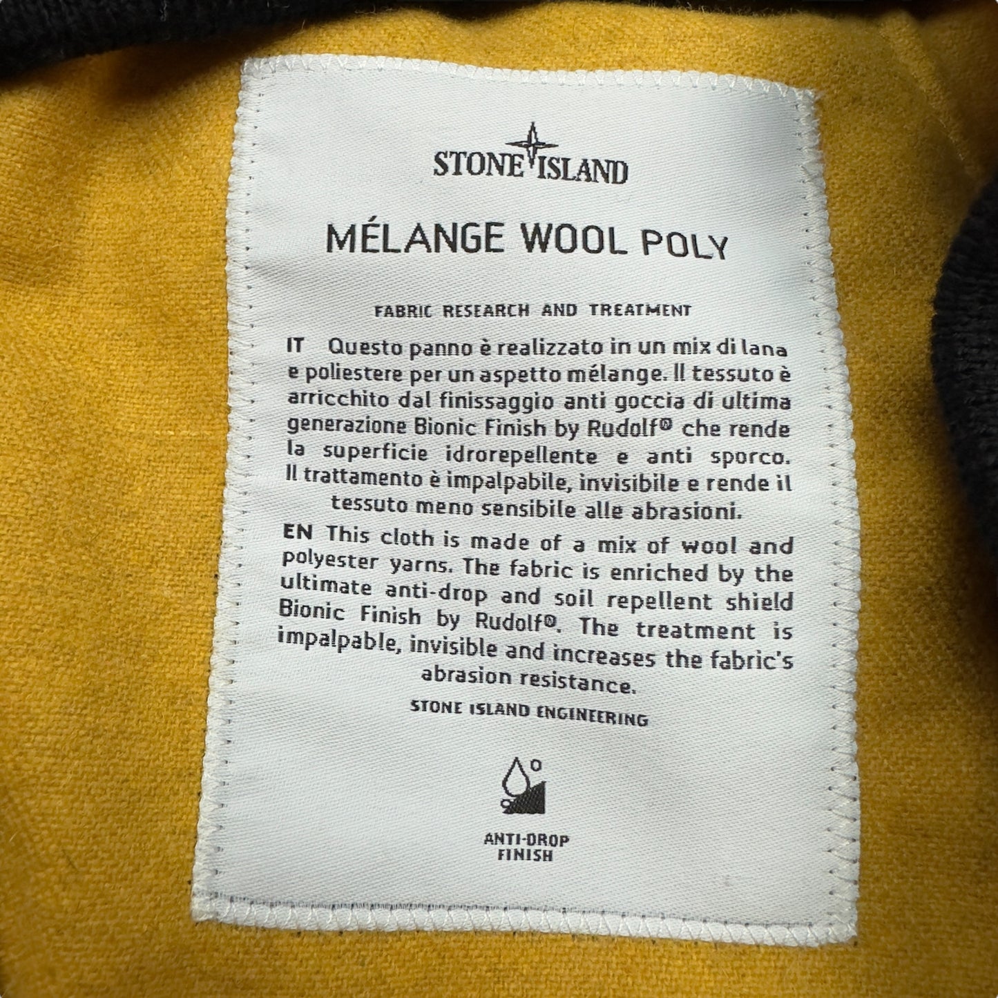 A/W 14 Stone Island Melange Wool Poly Jacket