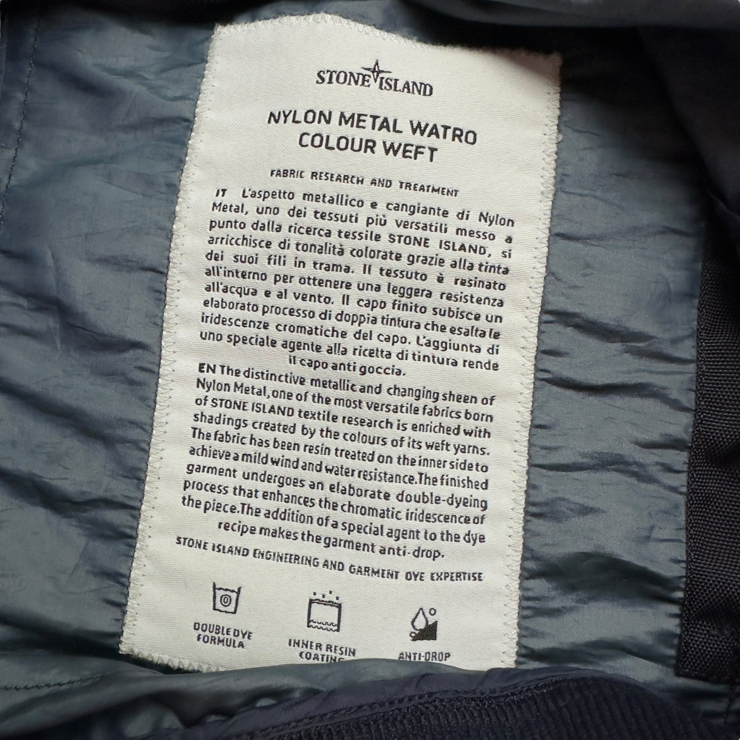 S/S 17 Stone Island Nylon Metal Watro Colour Weft Bomber Jacket