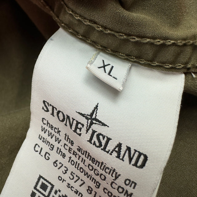 S/S 18 Stone Island Twin Pocket Overshirt - Khaki