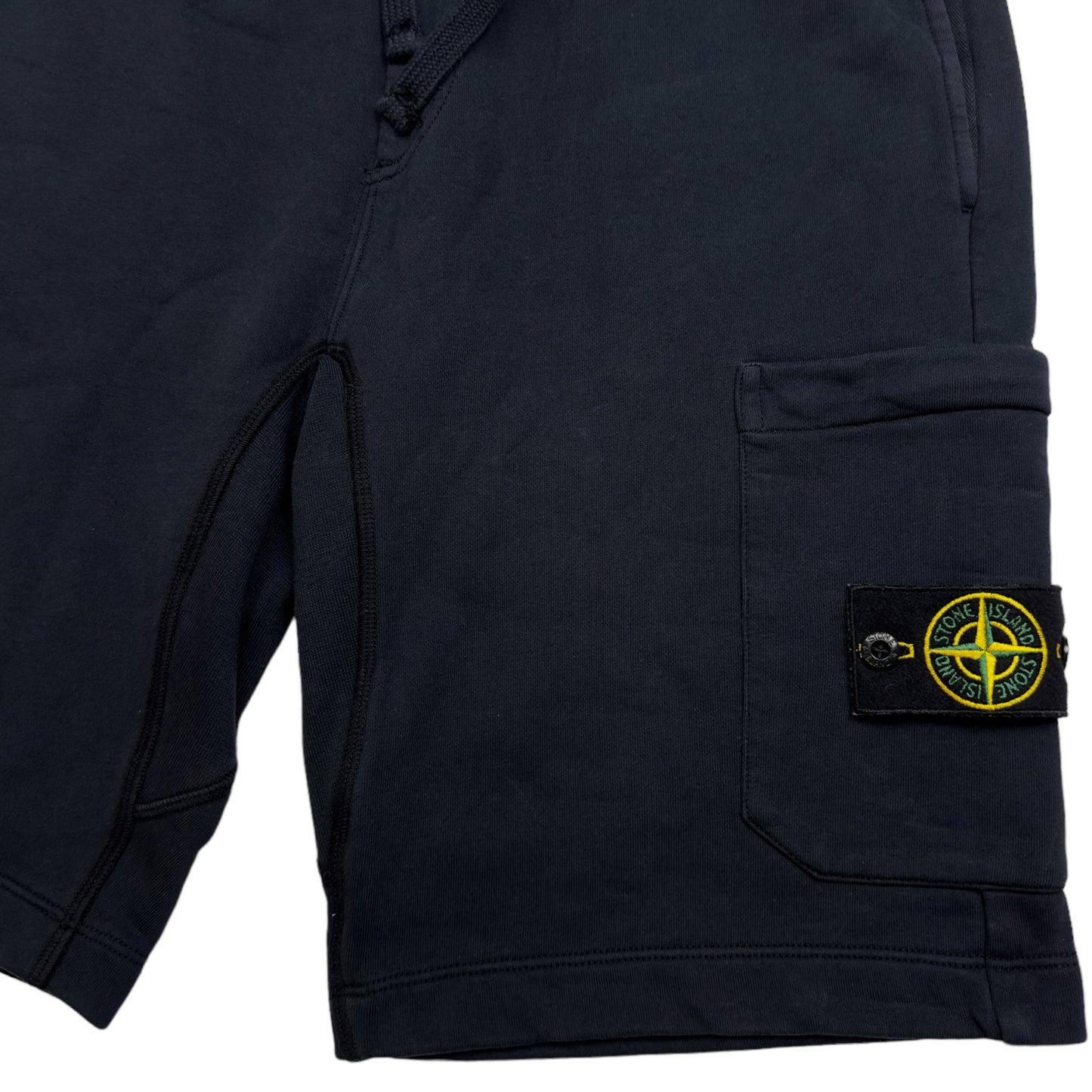S/S 19 Stone Island Cotton Jersey Cargo Shorts - Dark Navy