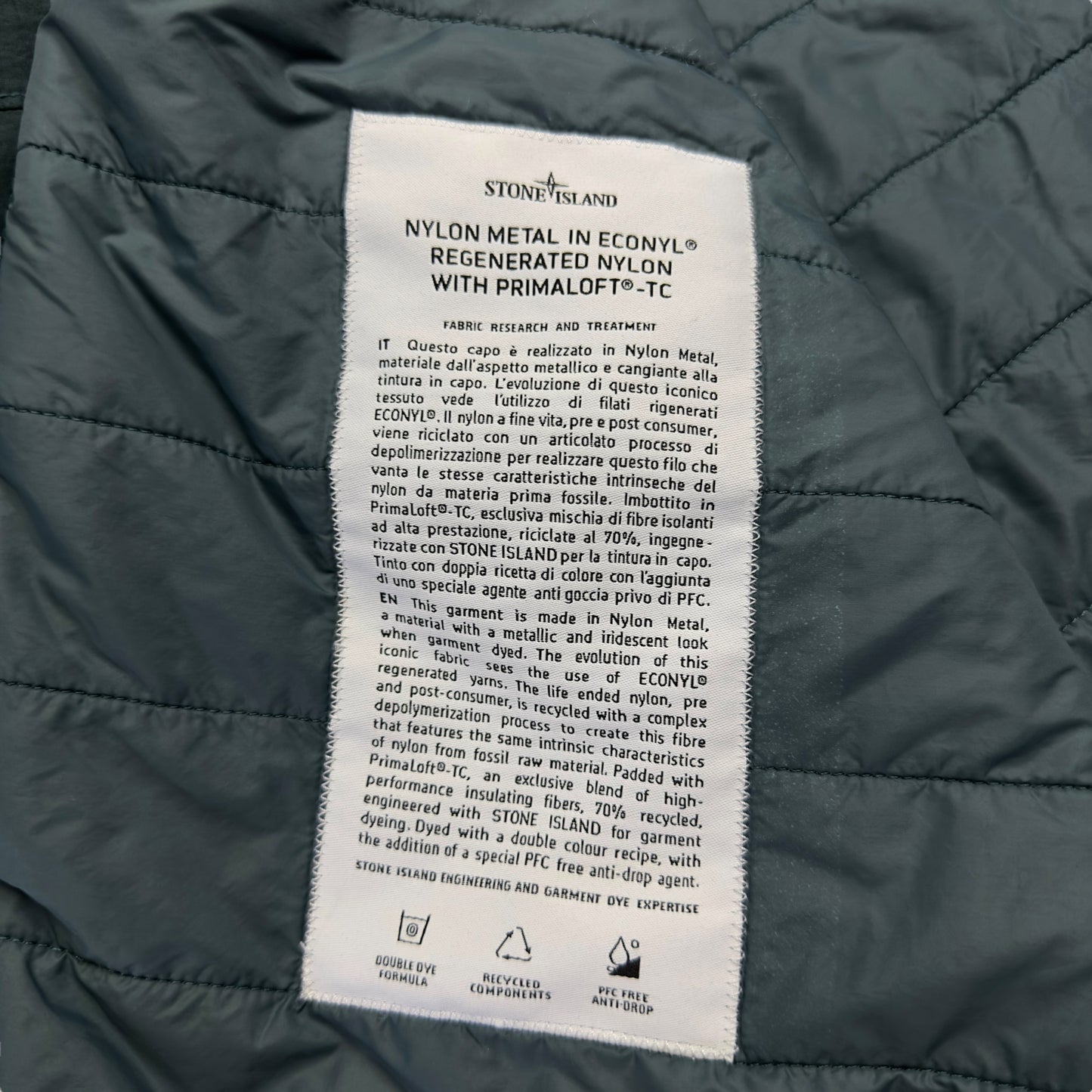 A/W 22 Stone Island Nylon Metal Econyl Overshirt with Primaloft