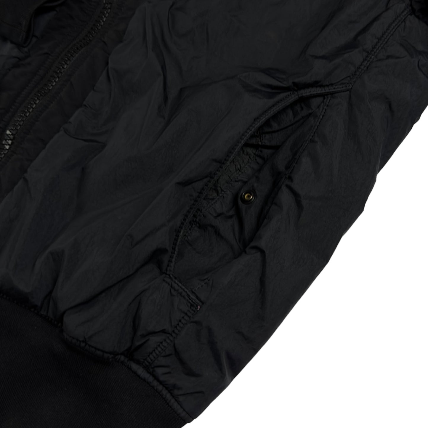 A/W 16 Stone Island Crinkle Reps NY Bomber - Black