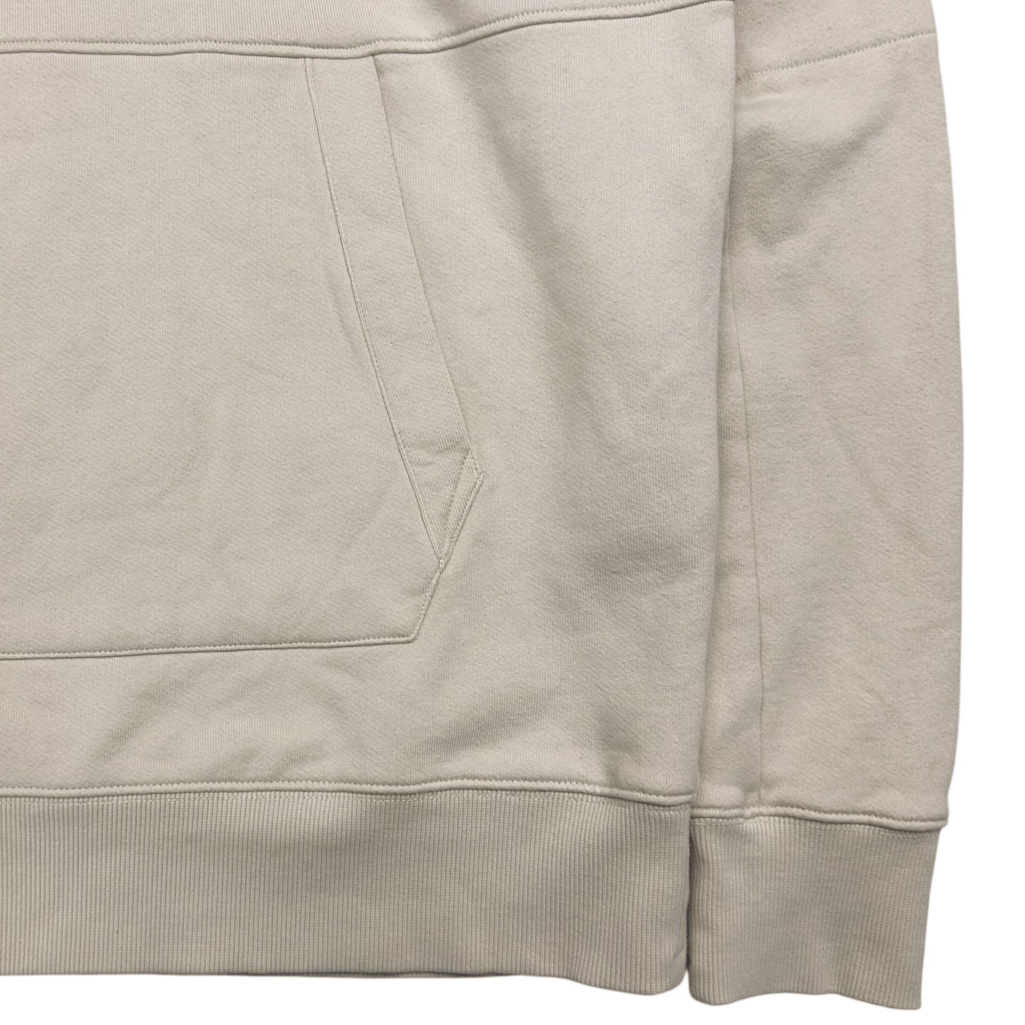 C.P. Company Diagonal Fleece Lens Hoodie - Cream
