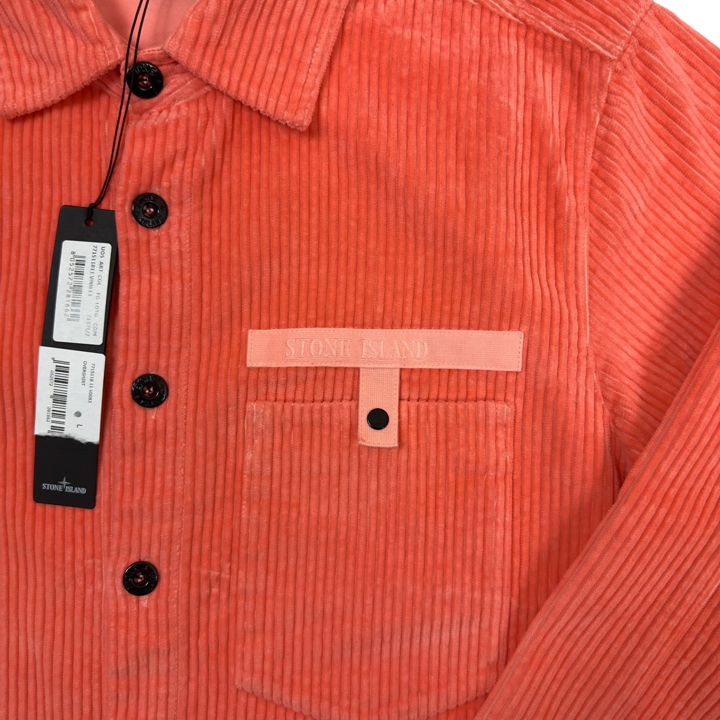 A/W 20 Stone Island Corduroy Overshirt - Peach