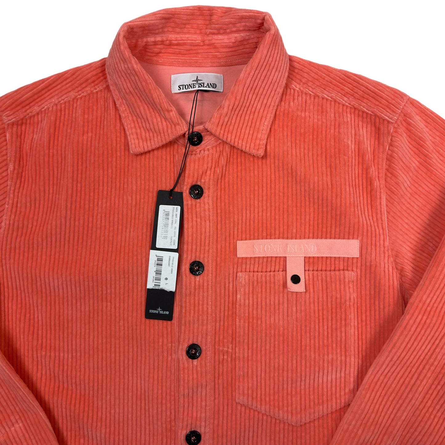 A/W 20 Stone Island Corduroy Overshirt - Peach
