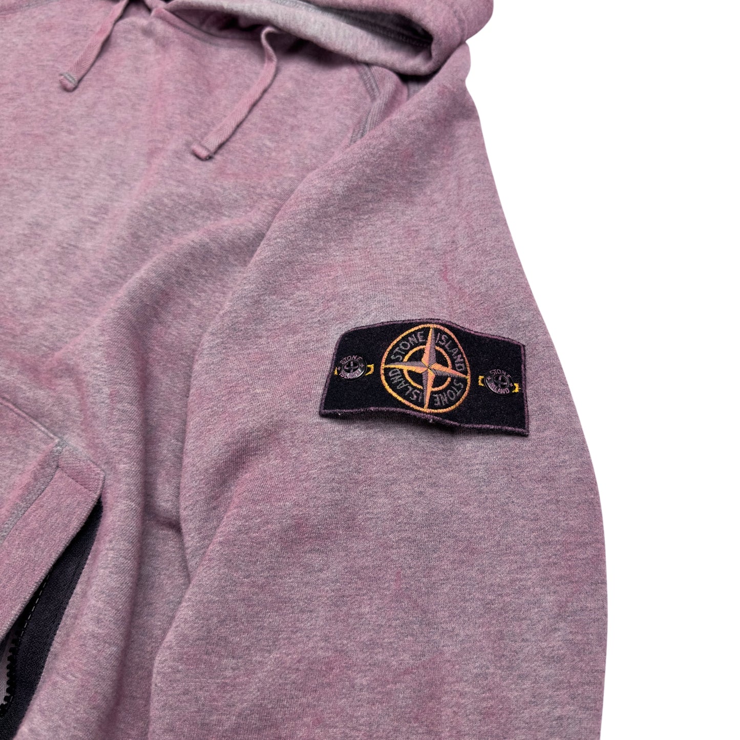S/S 21 Stone Island Dust Colour Treatment Hoodie - Pink