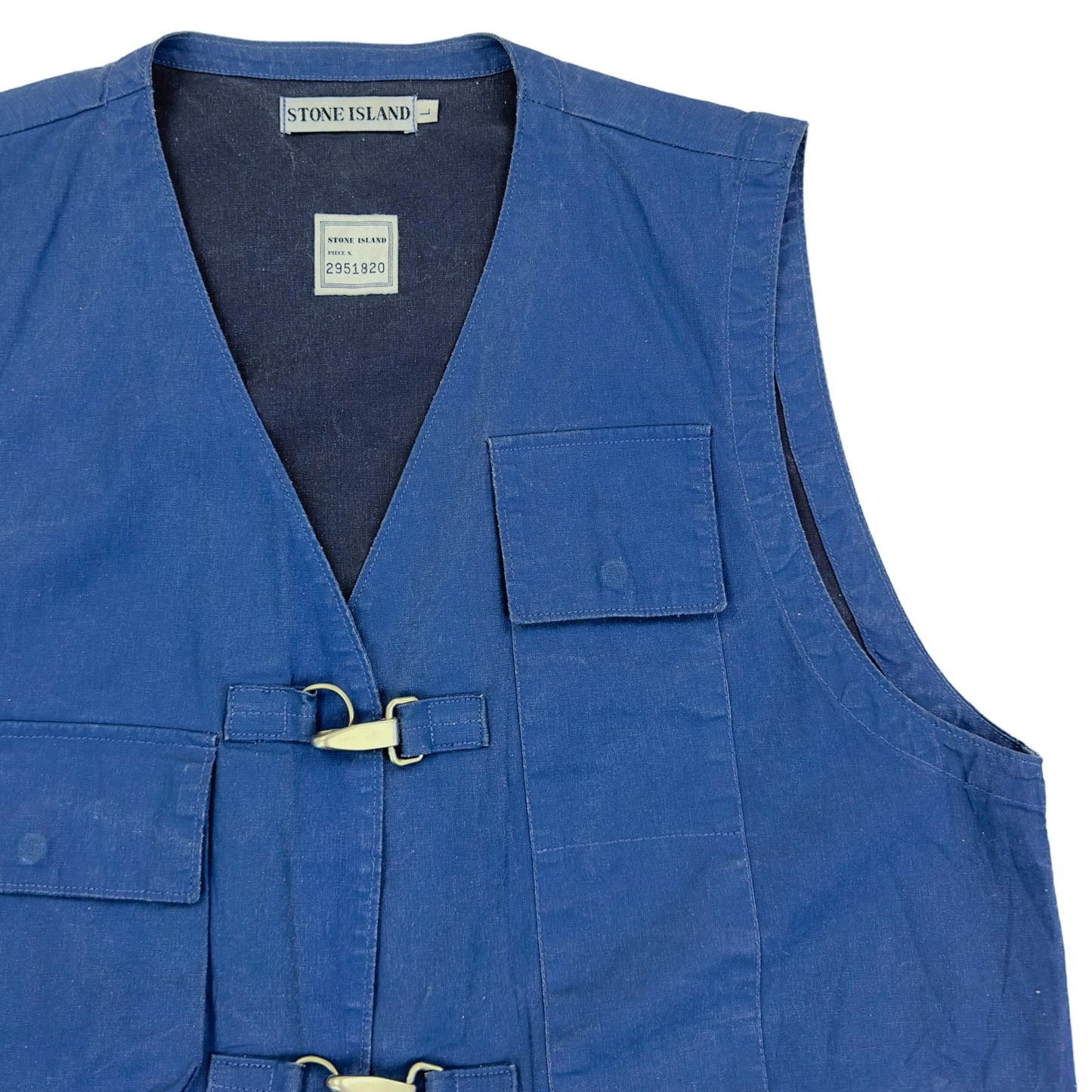 S/S 93 Stone Island Reflective Spell Out Tela Stella Vest