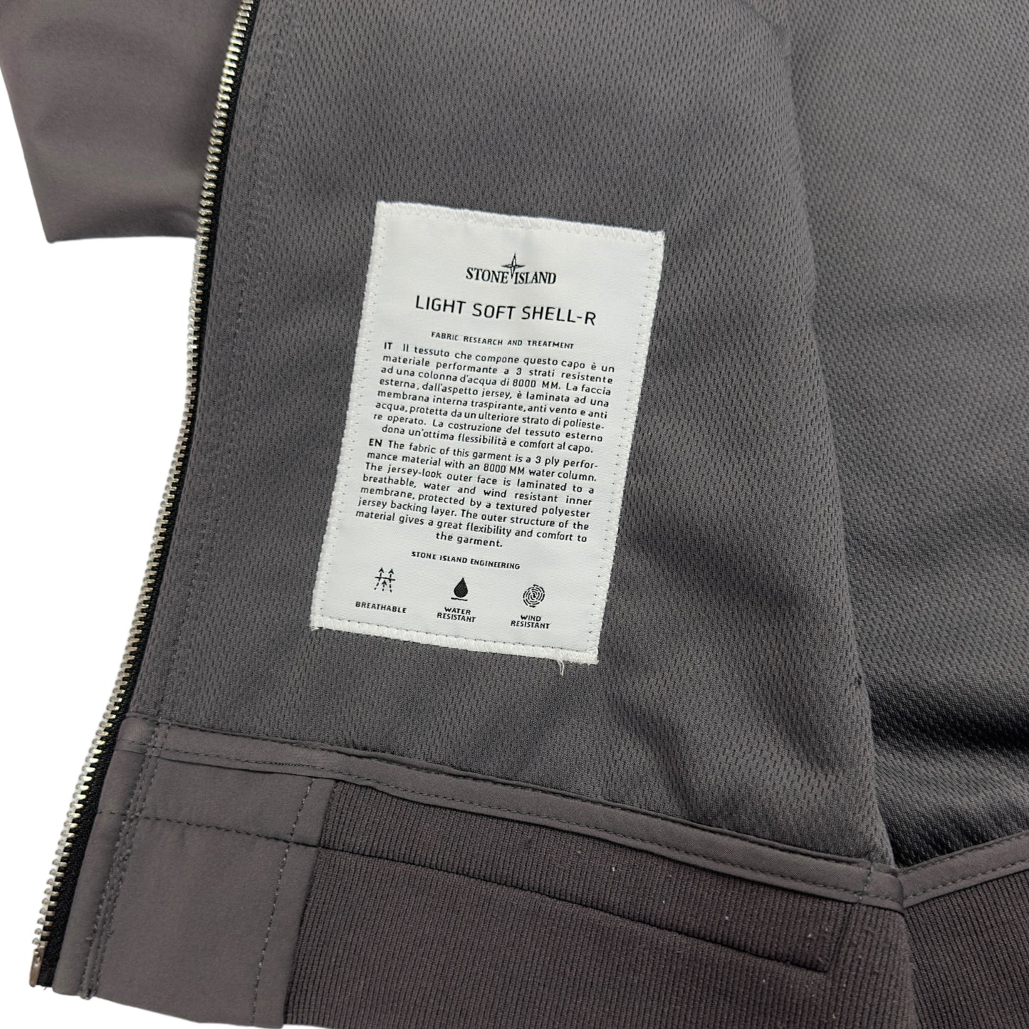S/S 19 Stone Island Light Soft Shell R - Grey