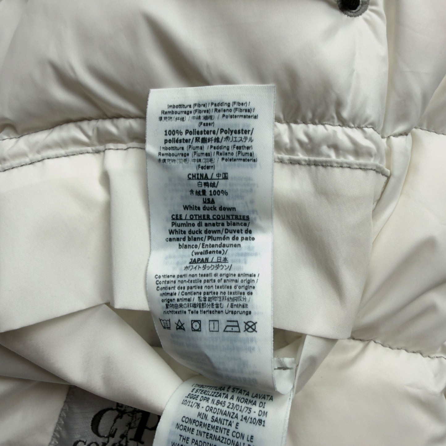 C.P. Company Nyfoil Mille Goggle Down Puffer Jacket - Silver