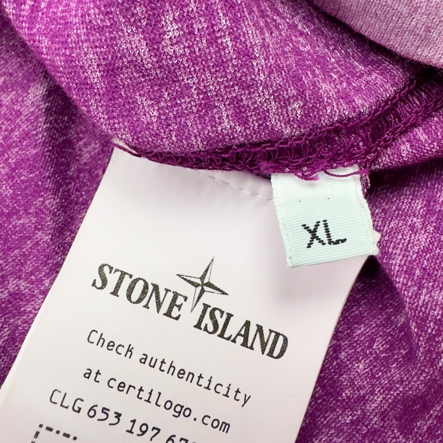 S/S 23 Stone Island Marina Chalk Plating Reflective T-Shirt