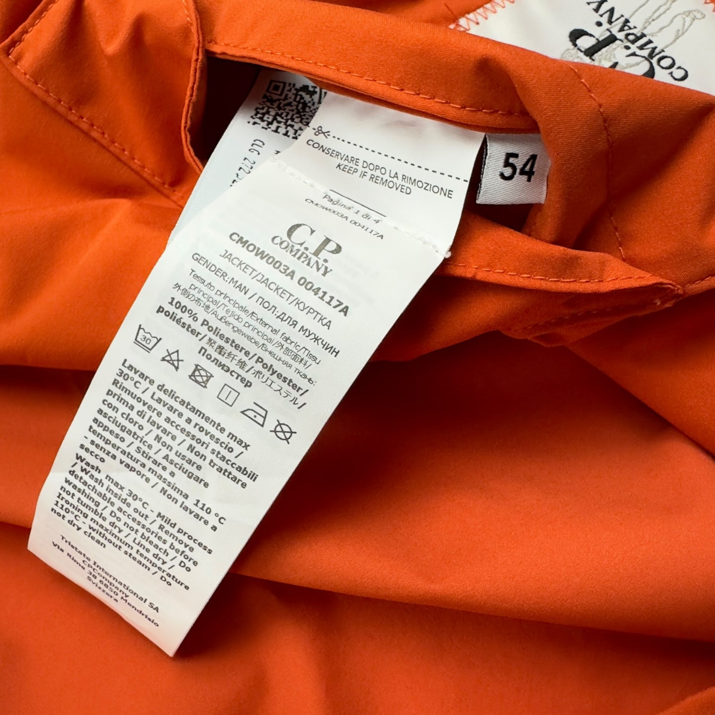 C.P. Company Pro Tek Jacket - Orange