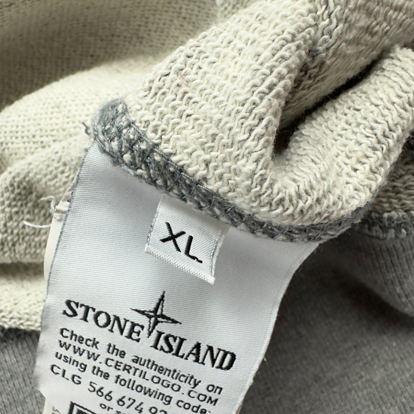 S/S 18 Stone Island Full Zip Hoodie - Grey