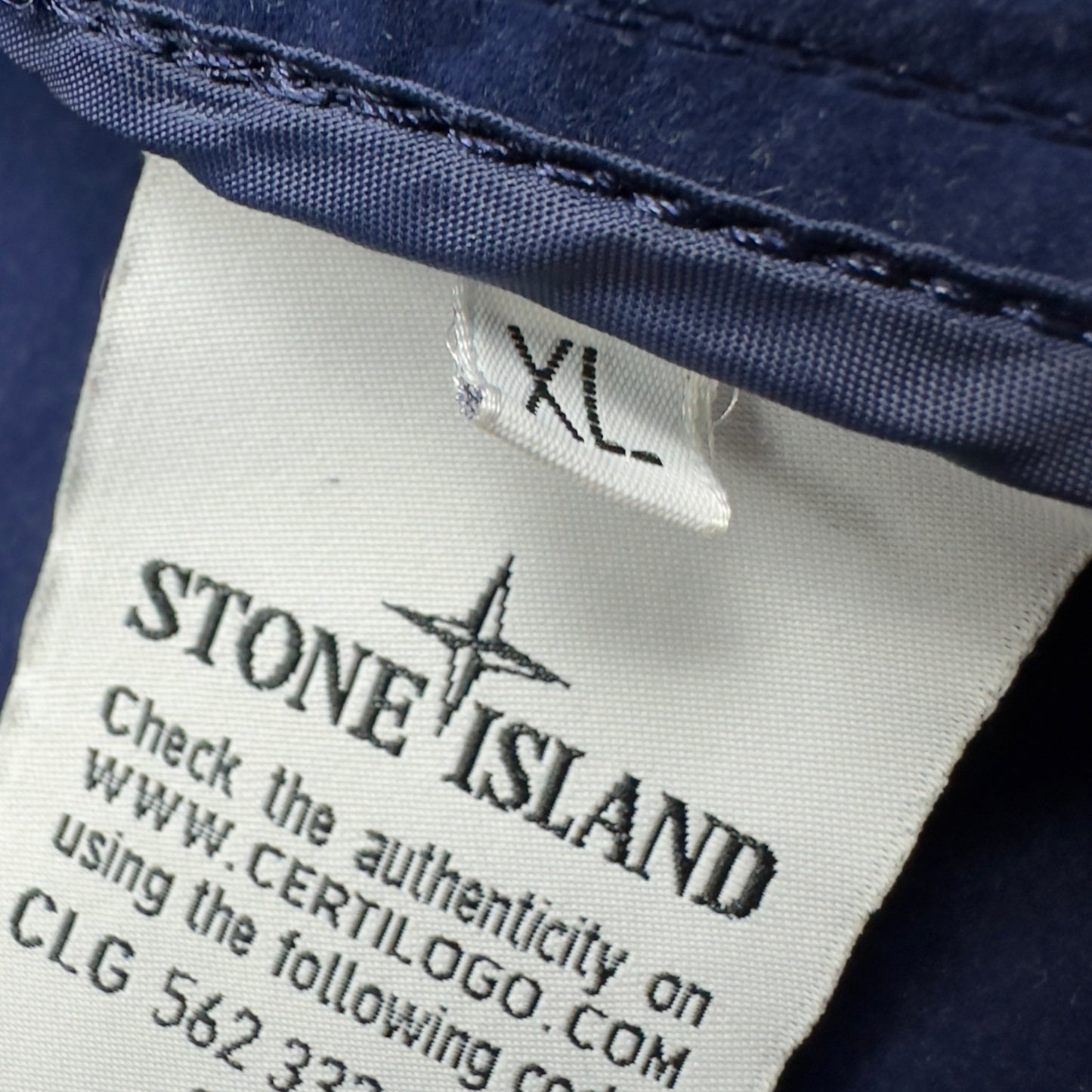 A/W 15 Stone Island Nylon Lamy Flock Jacket - Navy