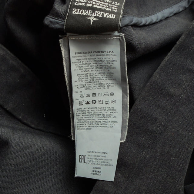 A/W 21 Stone Island Cotton Nylon Moleskin TC Ghost Piece - Navy