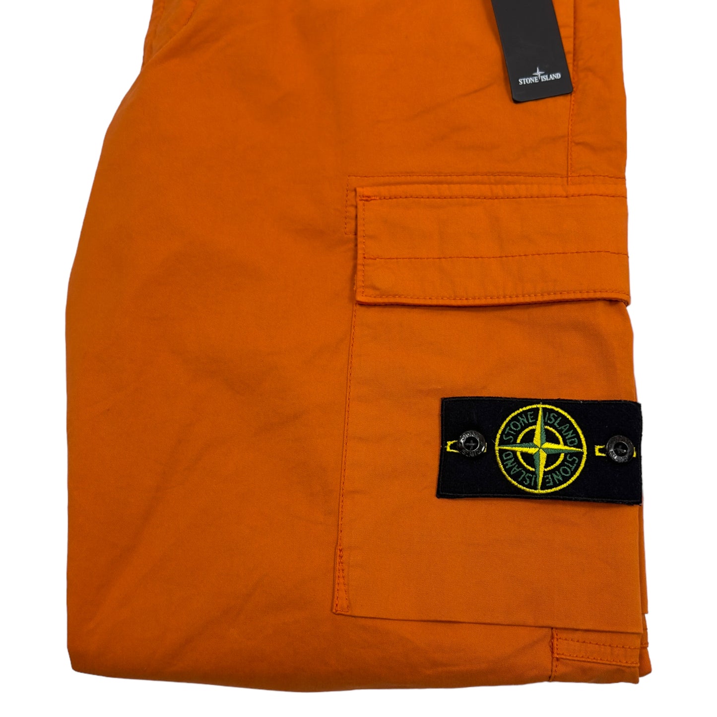 Stone Island Supima Cotton Regular Tapered Cargo Trousers 32/31