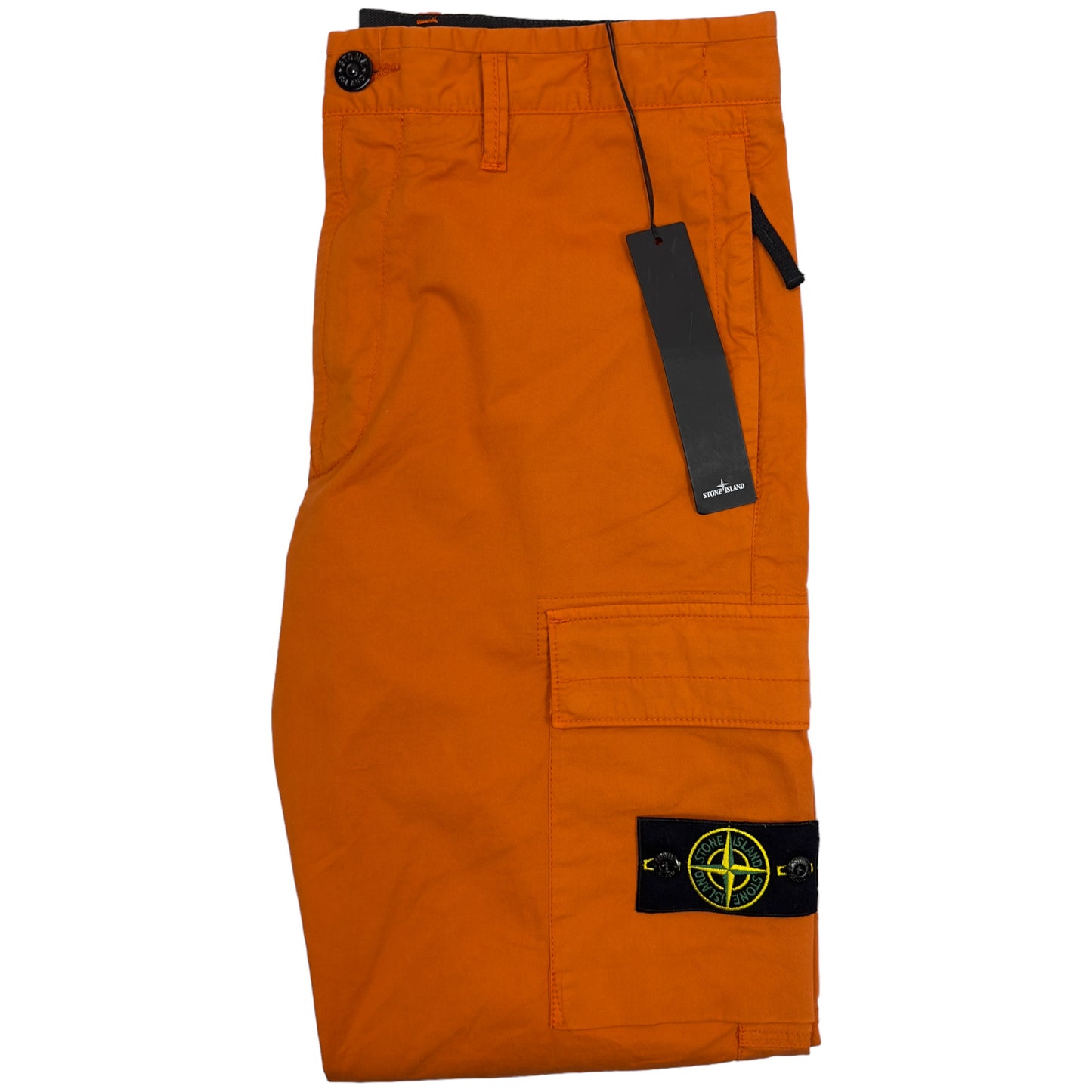 Stone Island Supima Cotton Regular Tapered Cargo Trousers 32/31