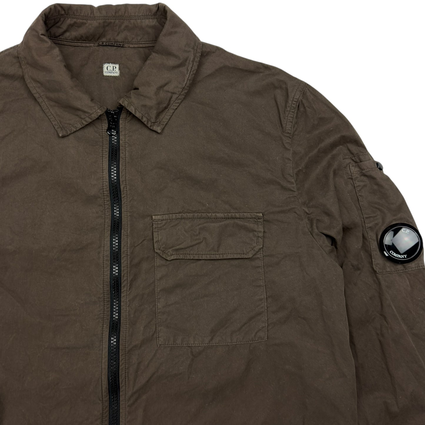 C.P. Company Gabardine Overshirt - Brown