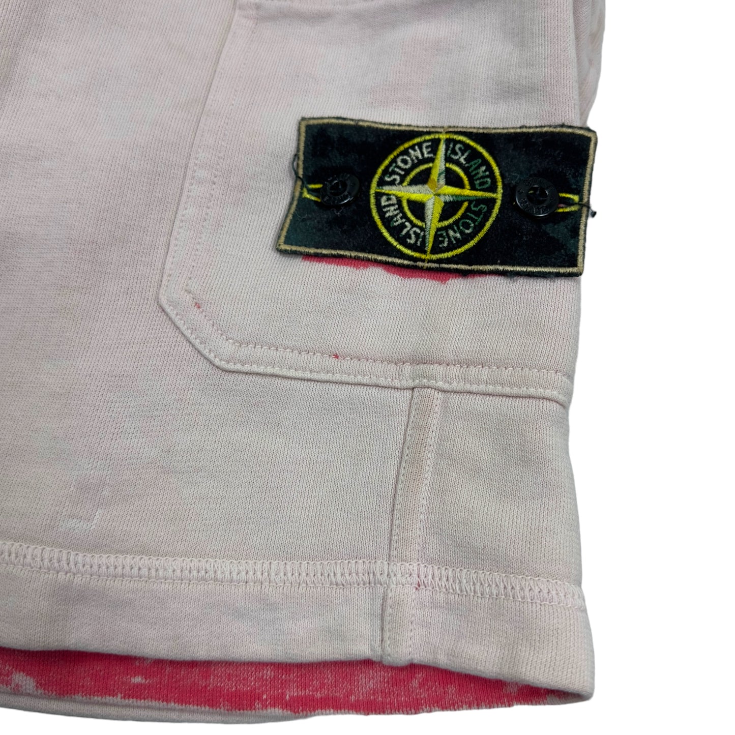 S/S 17 Stone Island Hand Corrosion Cargo Jogger Shorts