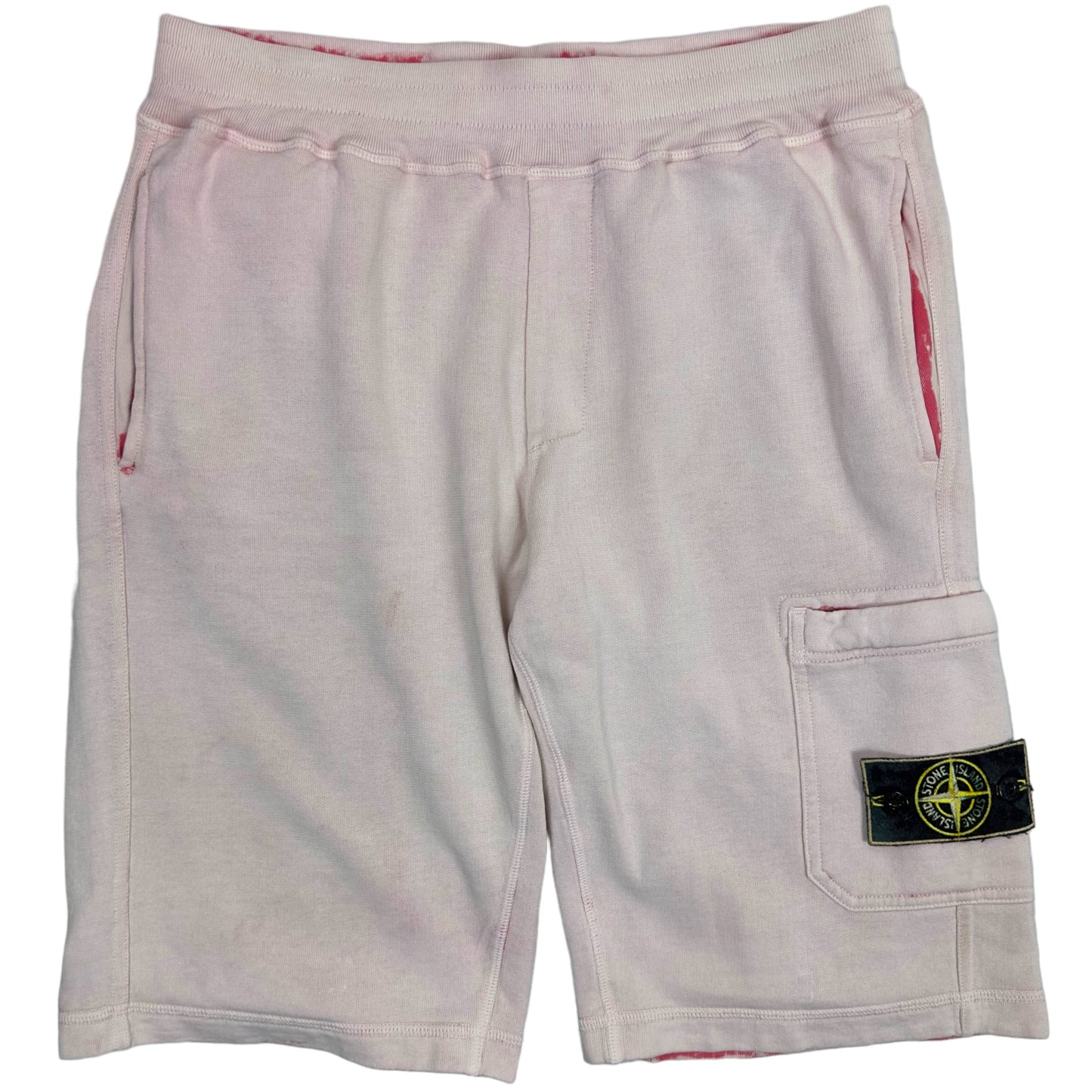 S/S 17 Stone Island Hand Corrosion Cargo Jogger Shorts
