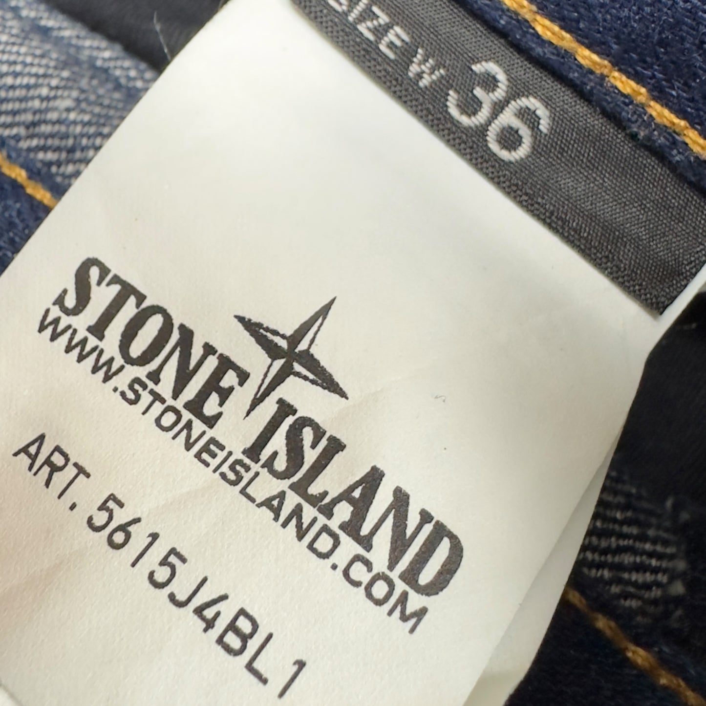 S/S 12 Stone Island Regular Fit Tapered Dark Wash Jeans 36/34