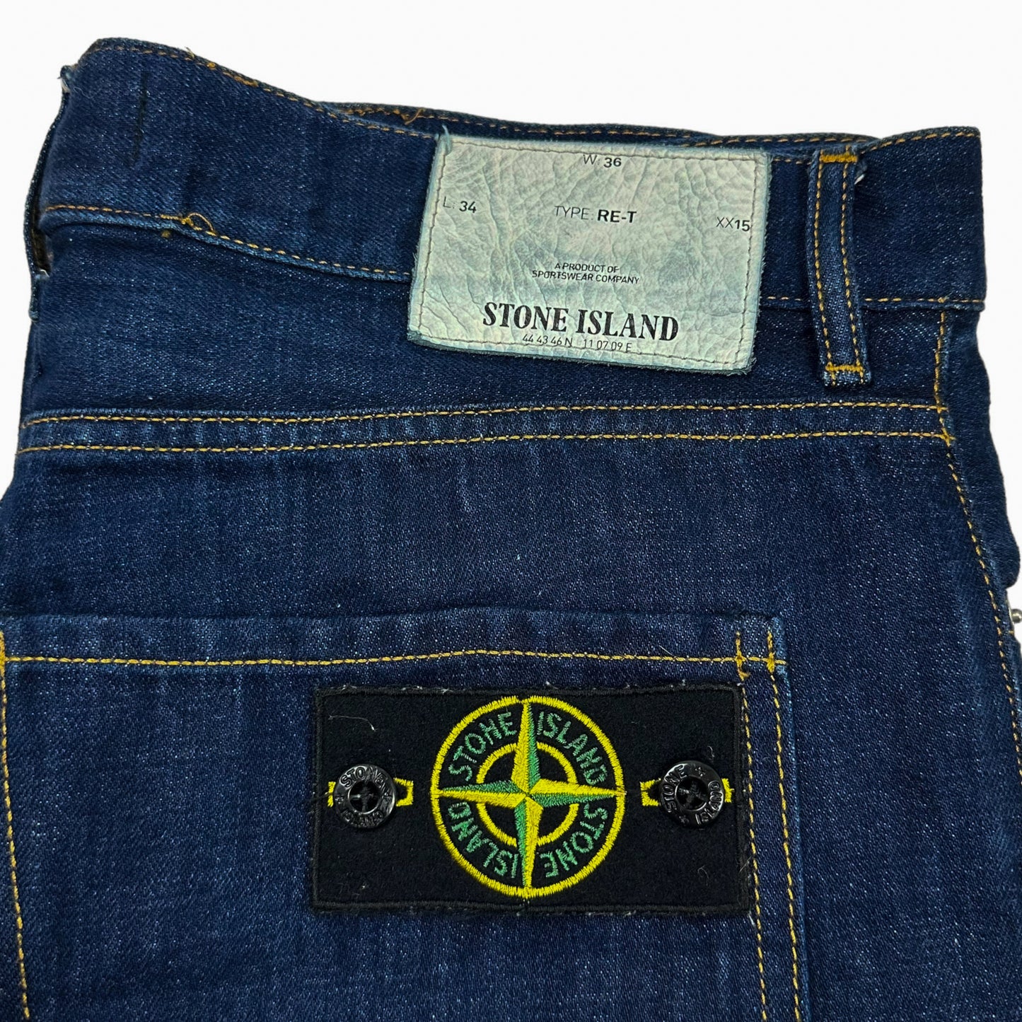 S/S 12 Stone Island Regular Fit Tapered Dark Wash Jeans 36/34