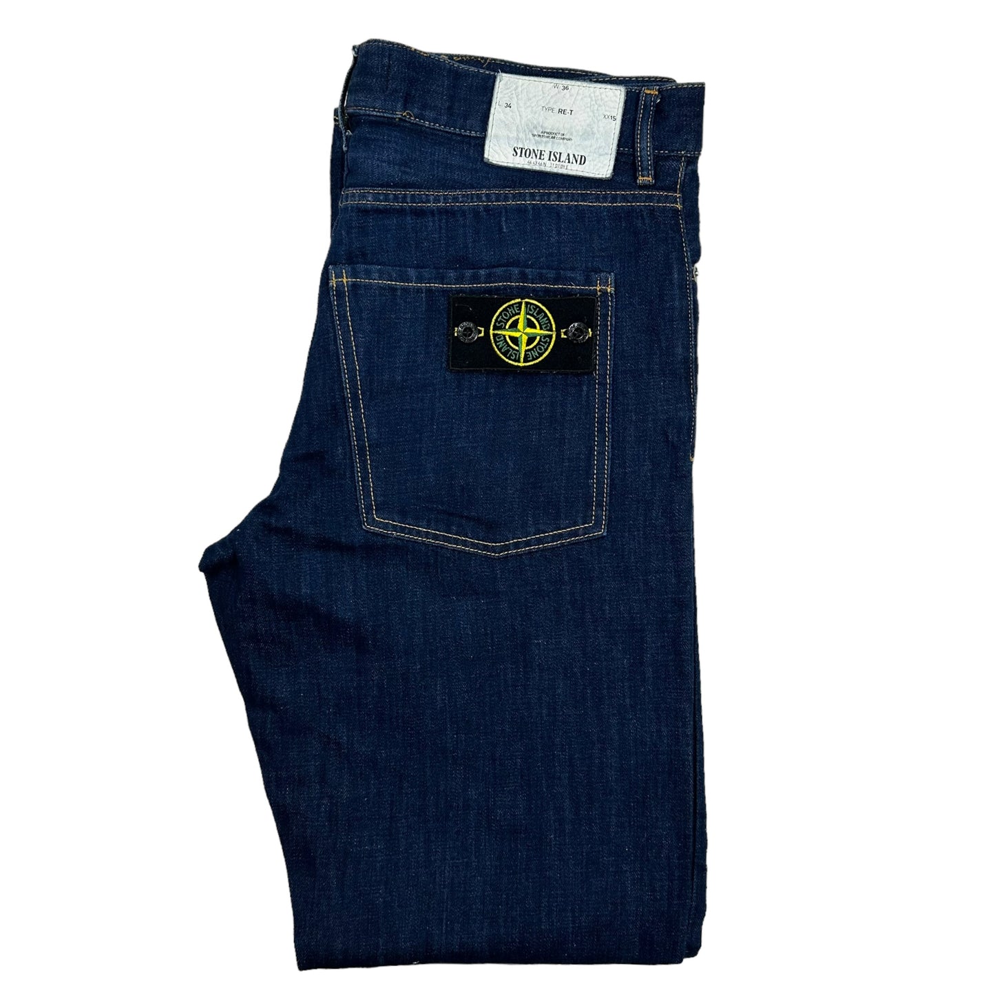 S/S 12 Stone Island Regular Fit Tapered Dark Wash Jeans 36/34