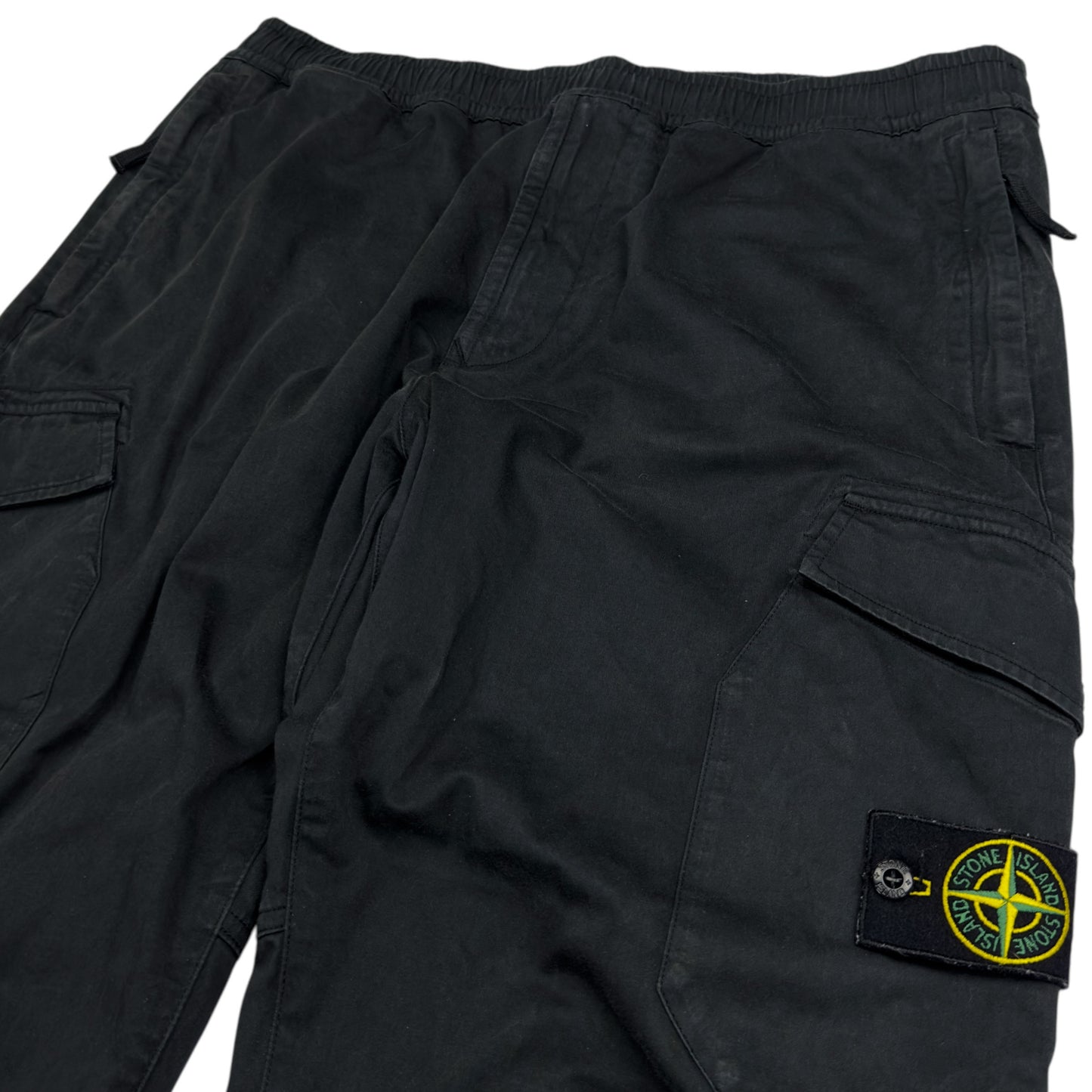 A/W 20 Stone Island Cargo Trousers 36 RE-T - Black