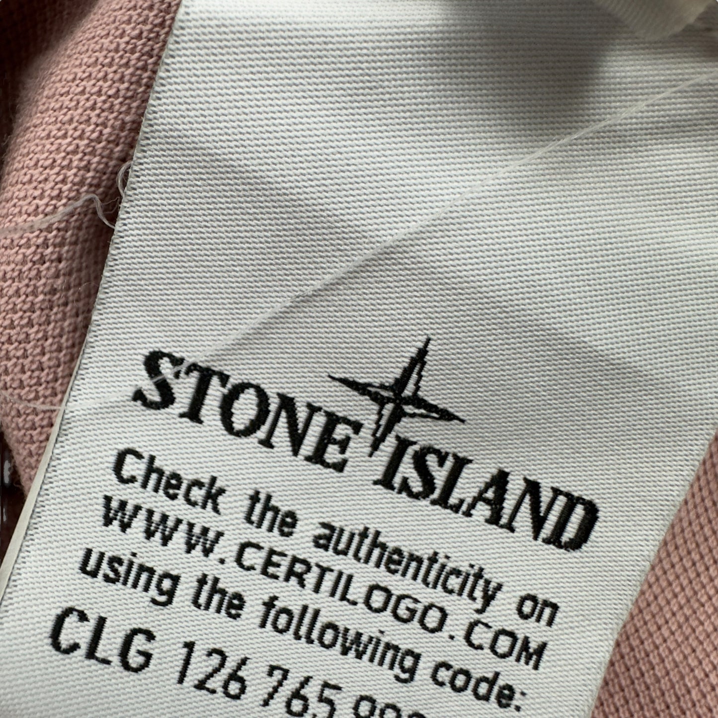 S/S 21 Stone Island Polo Shirt - Dusty Pink