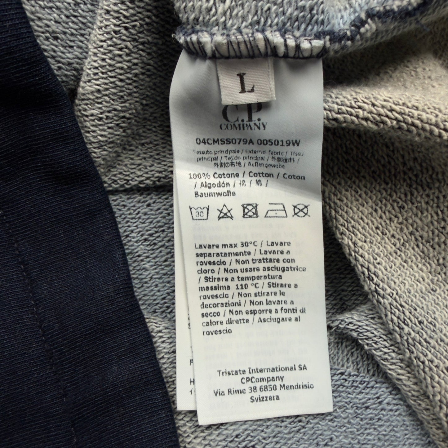 C.P. Company Hand Printed Sweater - Navy