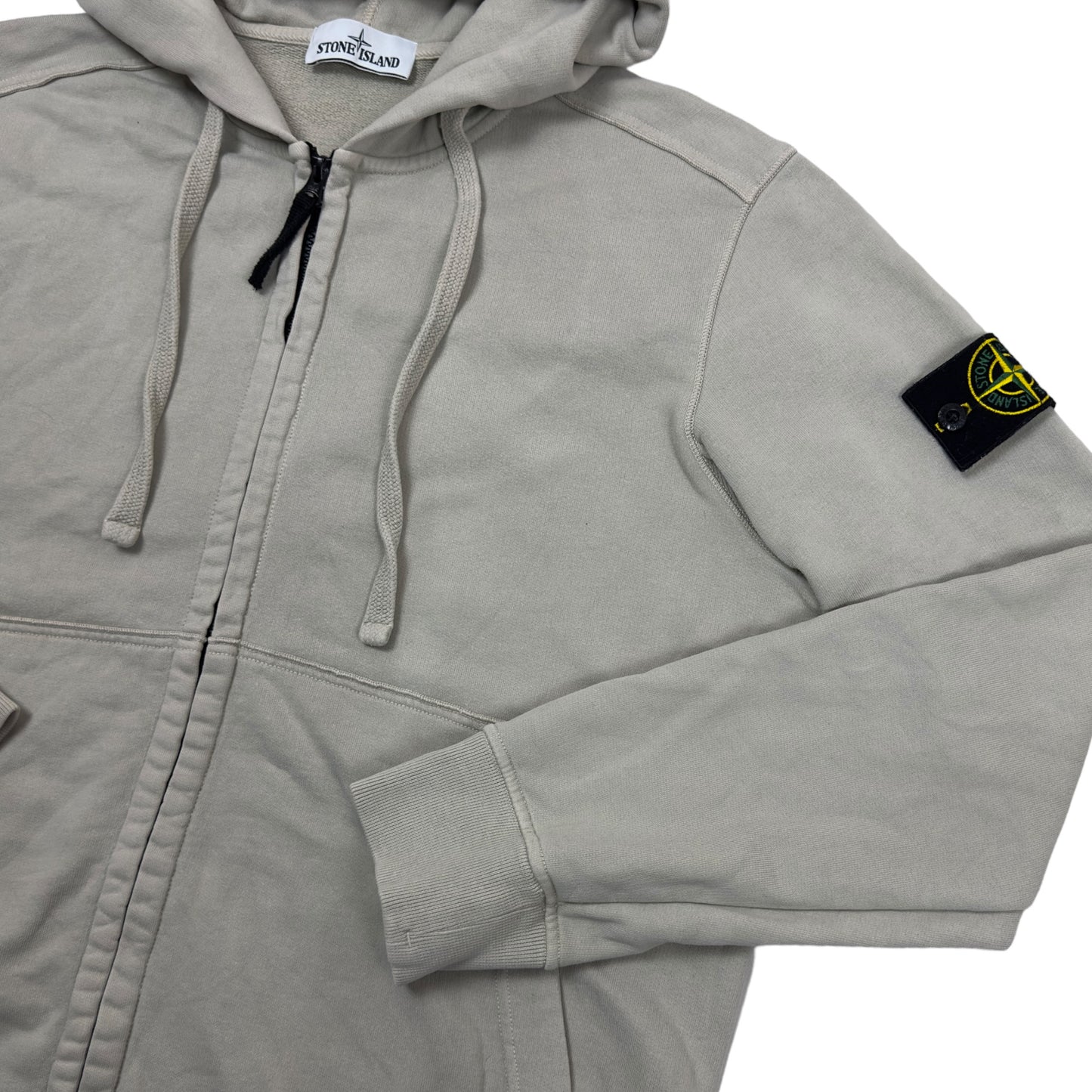 A/W 18 Stone Island Full Zip Hoodie - Light Stone