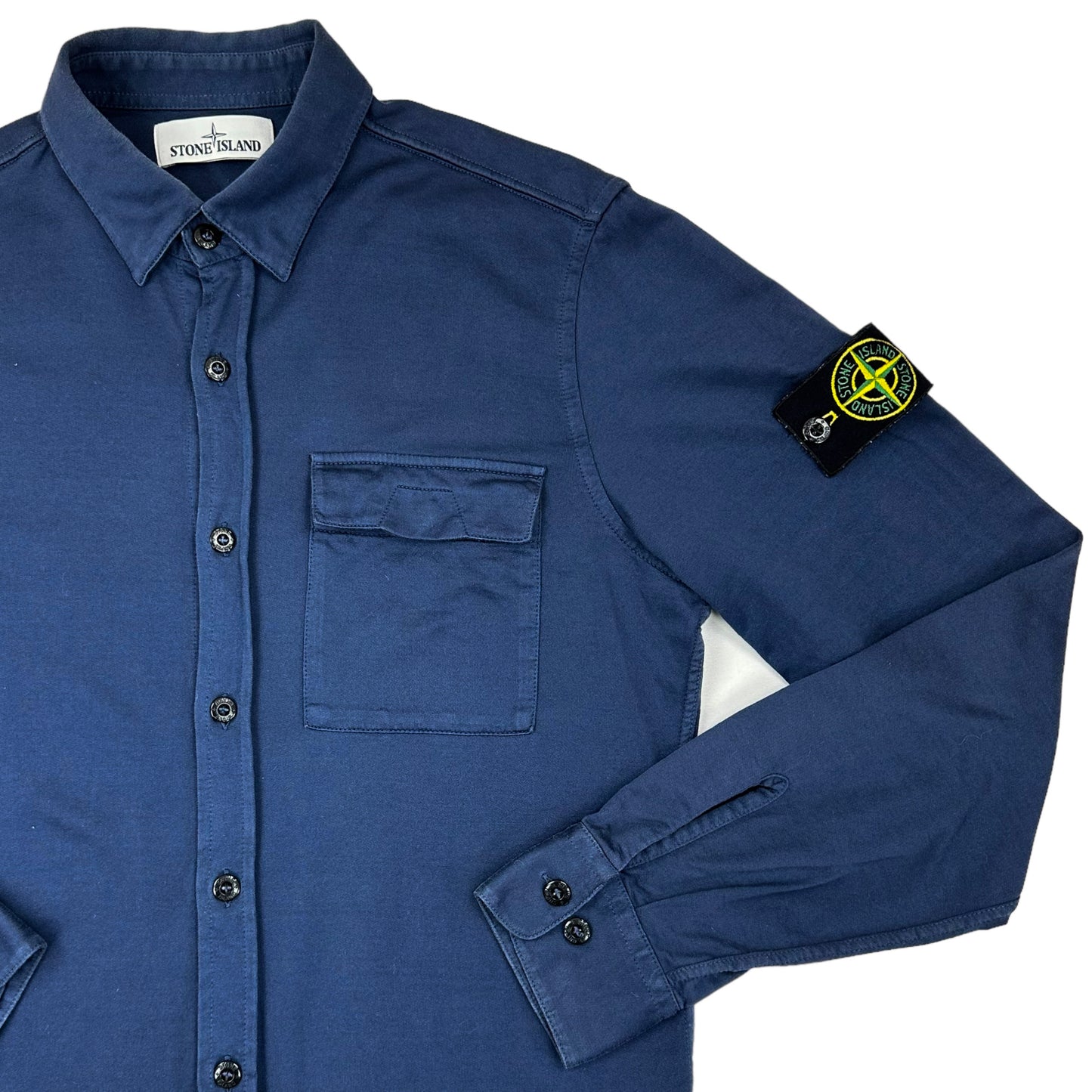 S/S 16 Stone Island Garment Dyed Cotton Shirt