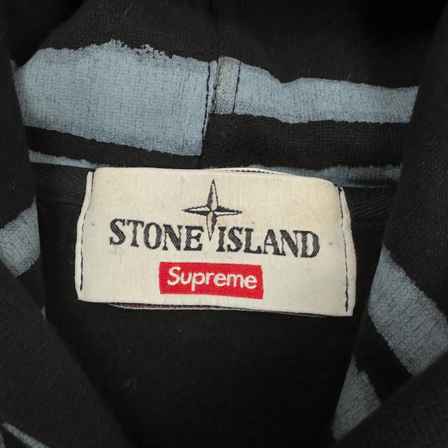 A/W 20 Stone Island X Supreme Striped Hoodie