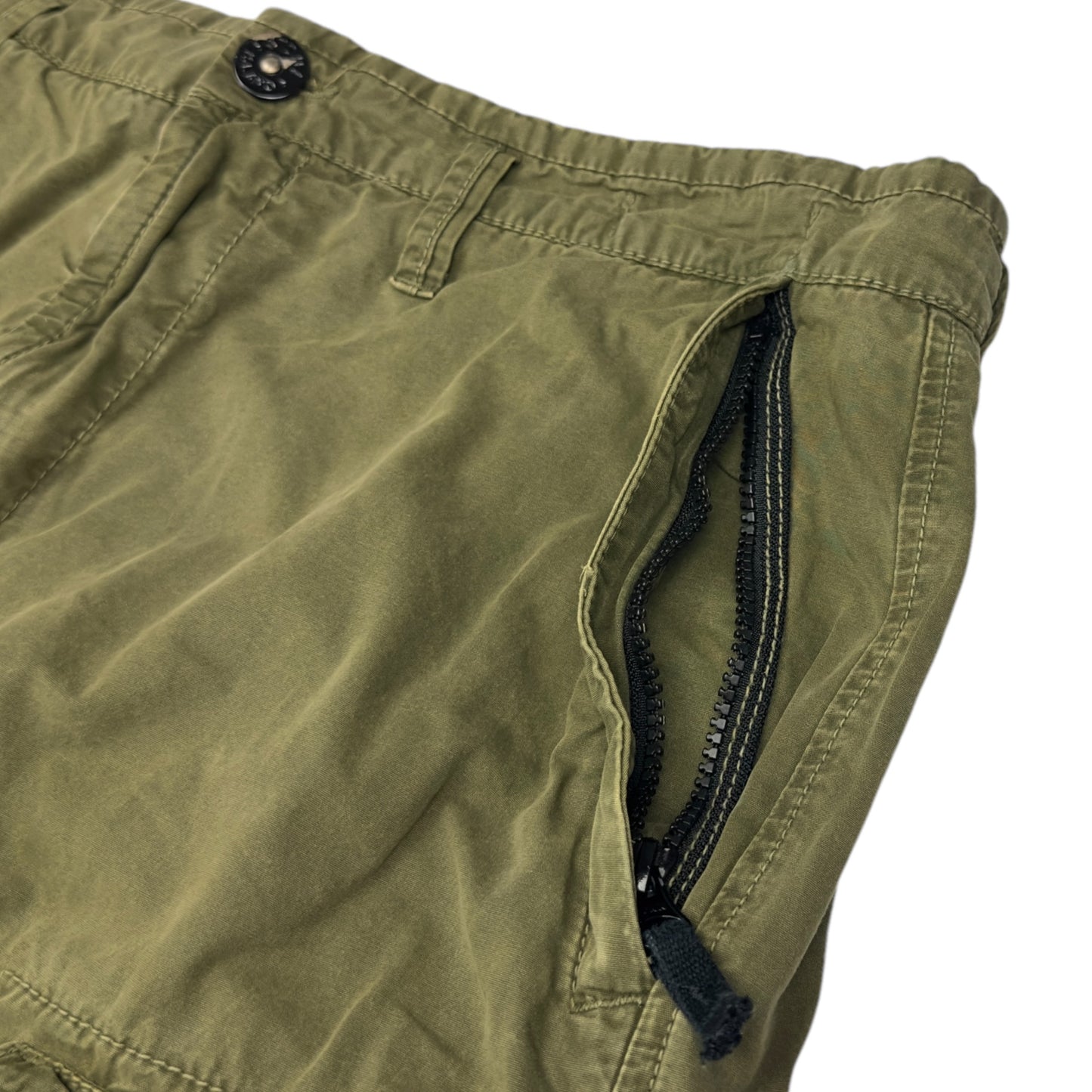 S/S 21 Stone Island Loose Fit Cotton Cargo Trousers