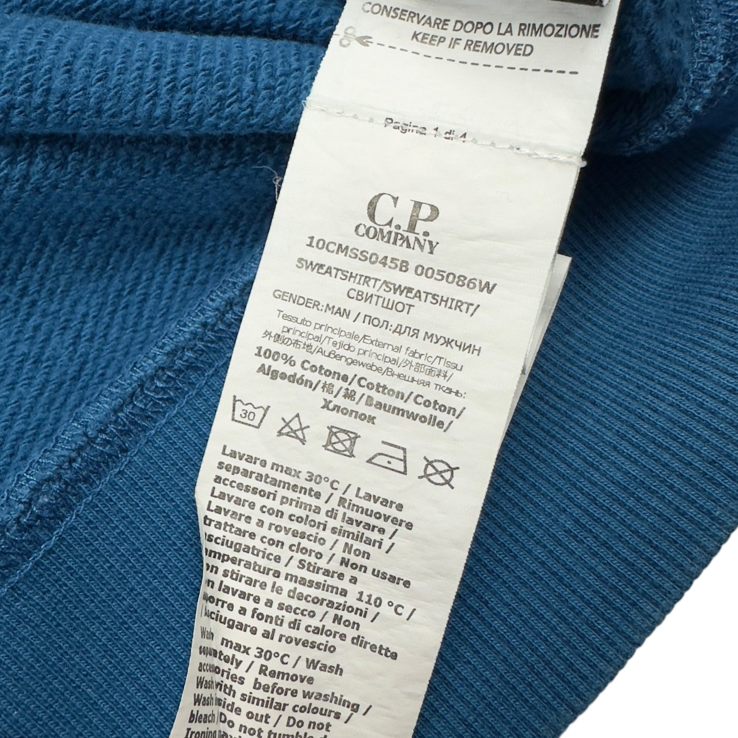 C.P. Company Spellout Logo Crewneck Sweater