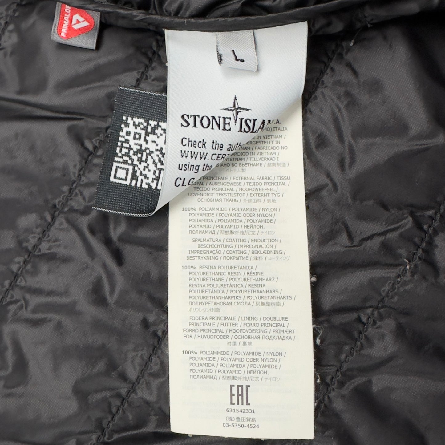 A/W 15 Stone Island Micro Rip Stop with Primaloft Insulation Packable Jacket