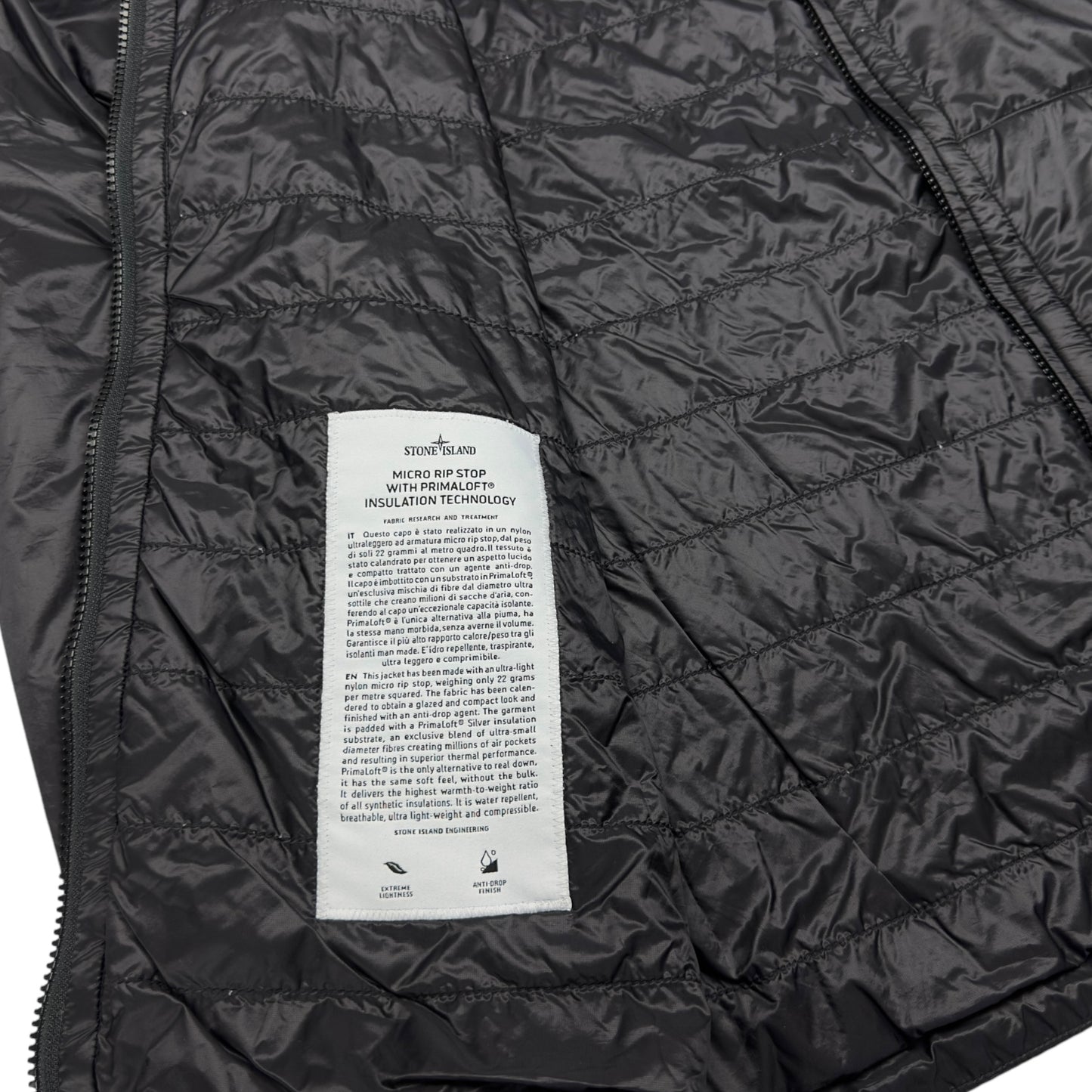 A/W 15 Stone Island Micro Rip Stop with Primaloft Insulation Packable Jacket