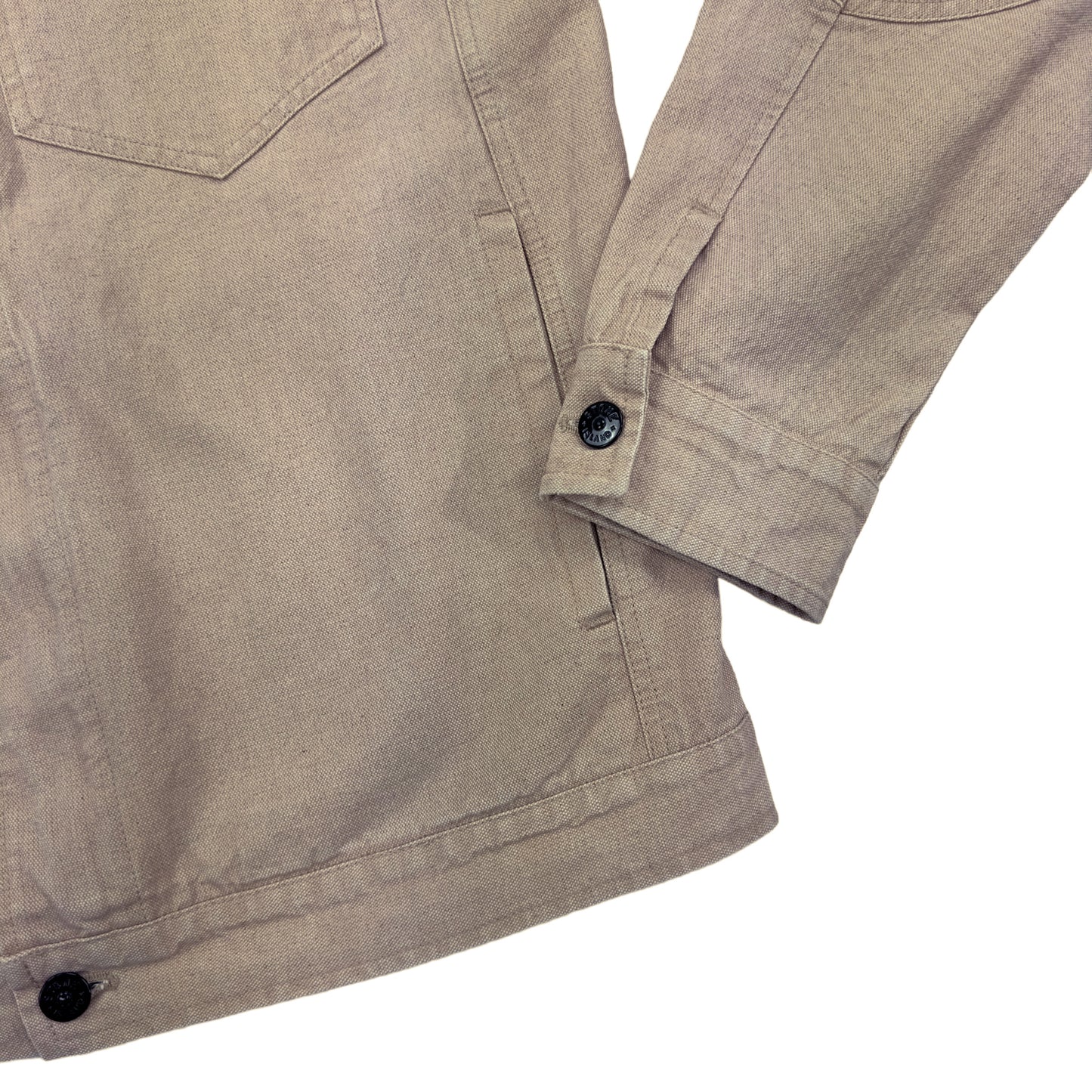 S/S 19 Stone Island Panama Placcato Denim Jacket