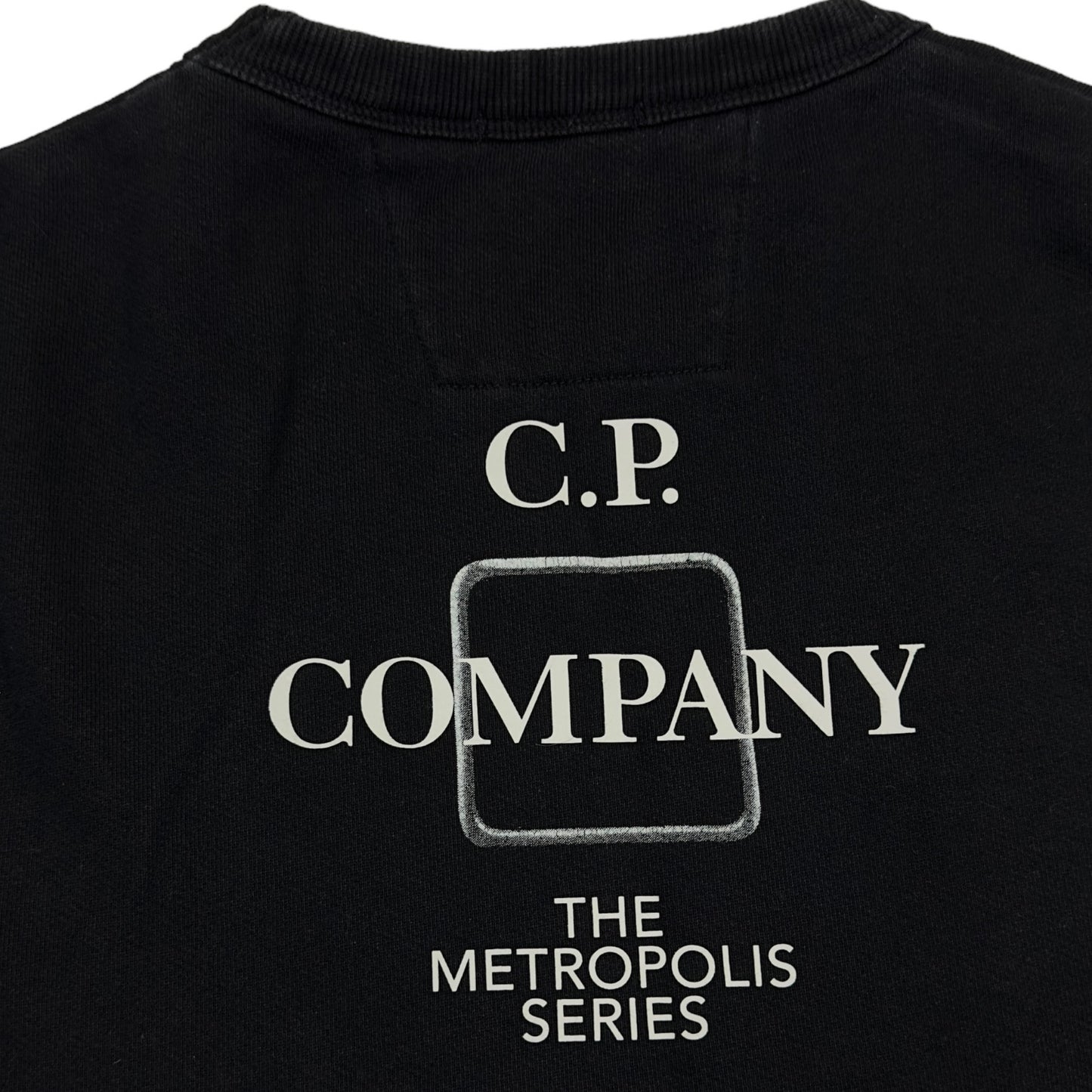 C.P. Company Metropolis Back Print Sweater - Black